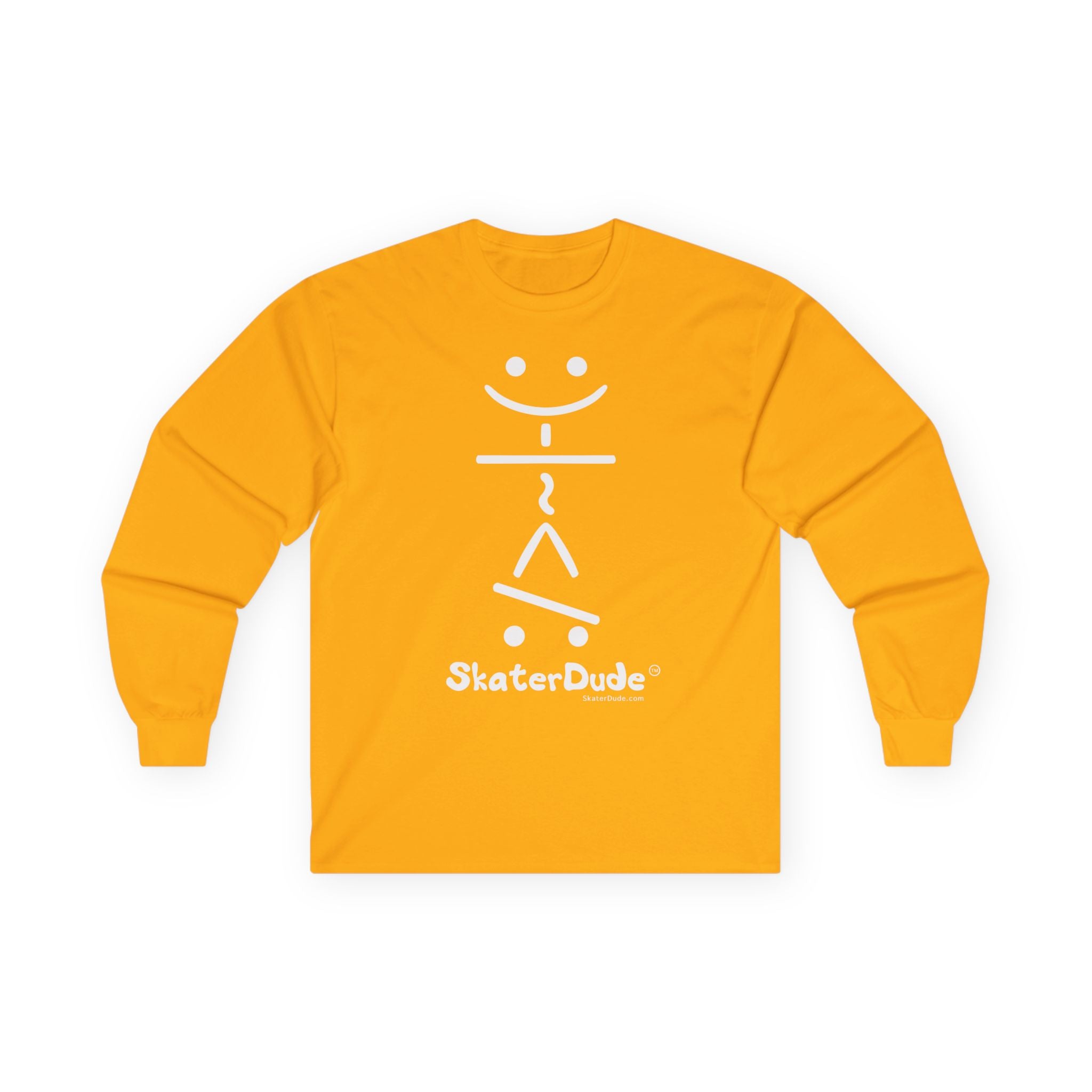 Unisex Long Sleeve Tee - Fun Skater Design, Casual Wear for Skate Enthusiasts, Perfect for Birthdays, Cool Gifts, Everyday Style