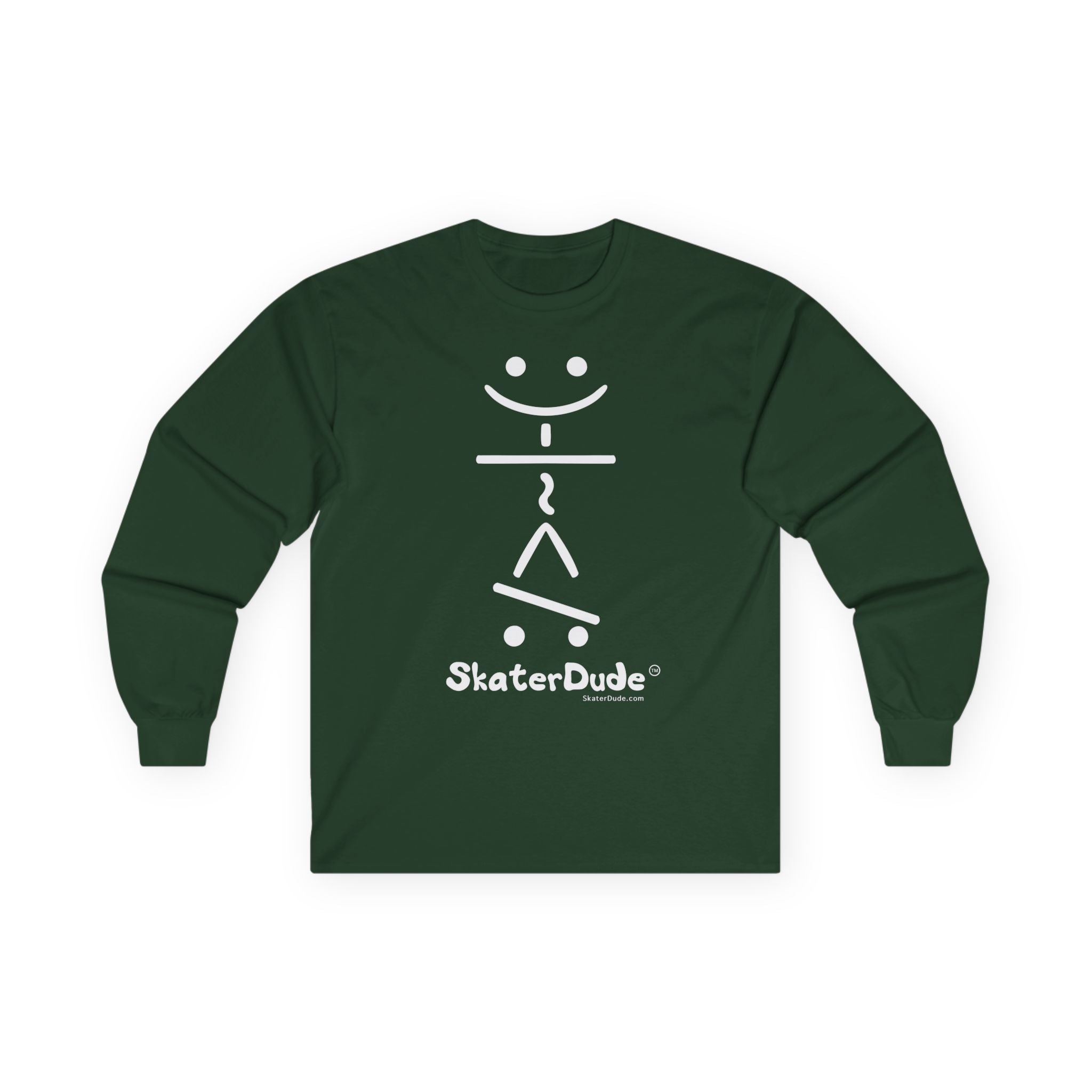Unisex Long Sleeve Tee - Fun Skater Design, Casual Wear for Skate Enthusiasts, Perfect for Birthdays, Cool Gifts, Everyday Style