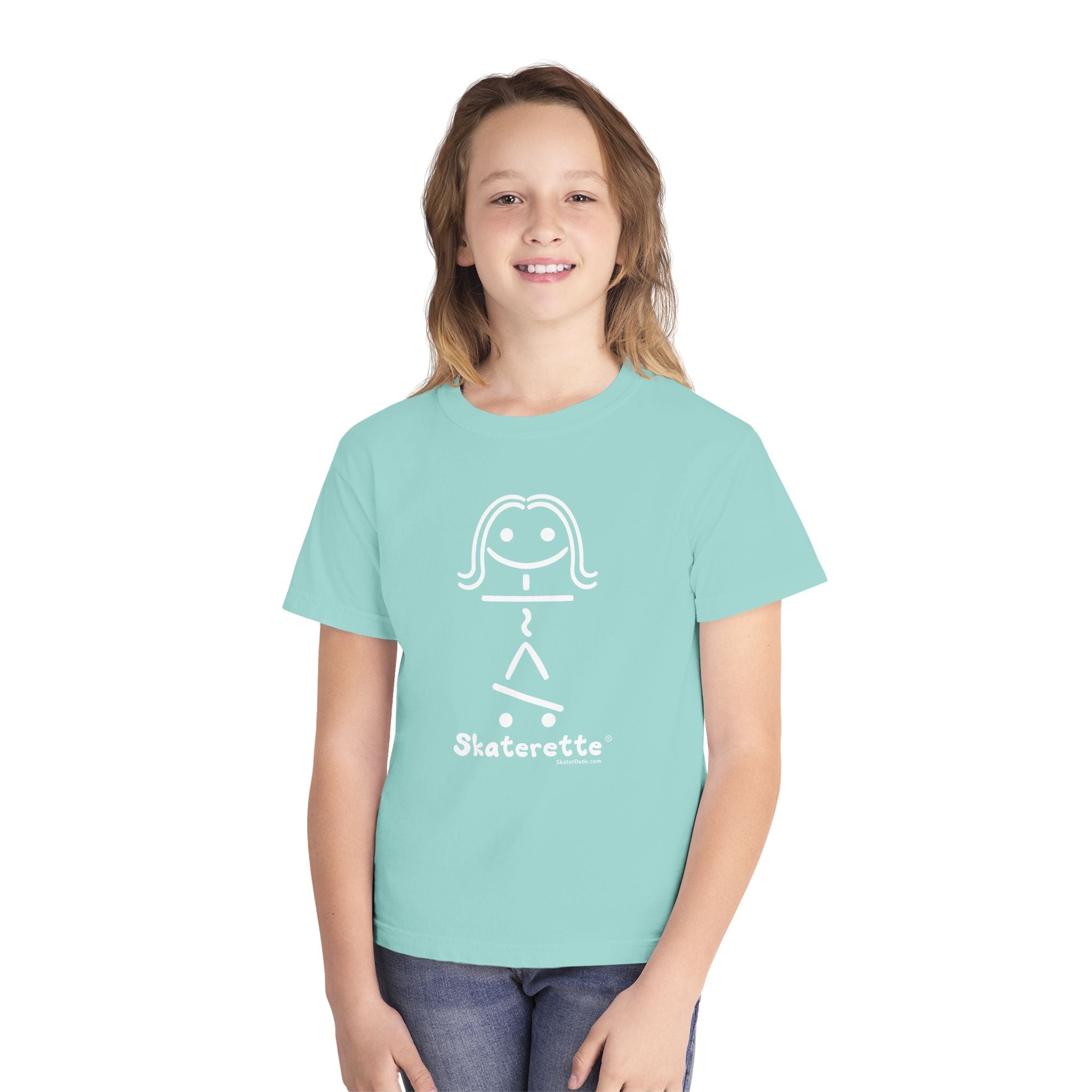 Skaterette Youth Tee - Fun Tee for Young Skate Enthusiasts, Cool Gift for Tweens, Perfect for Birthdays, Skate Days, and Summer Fun