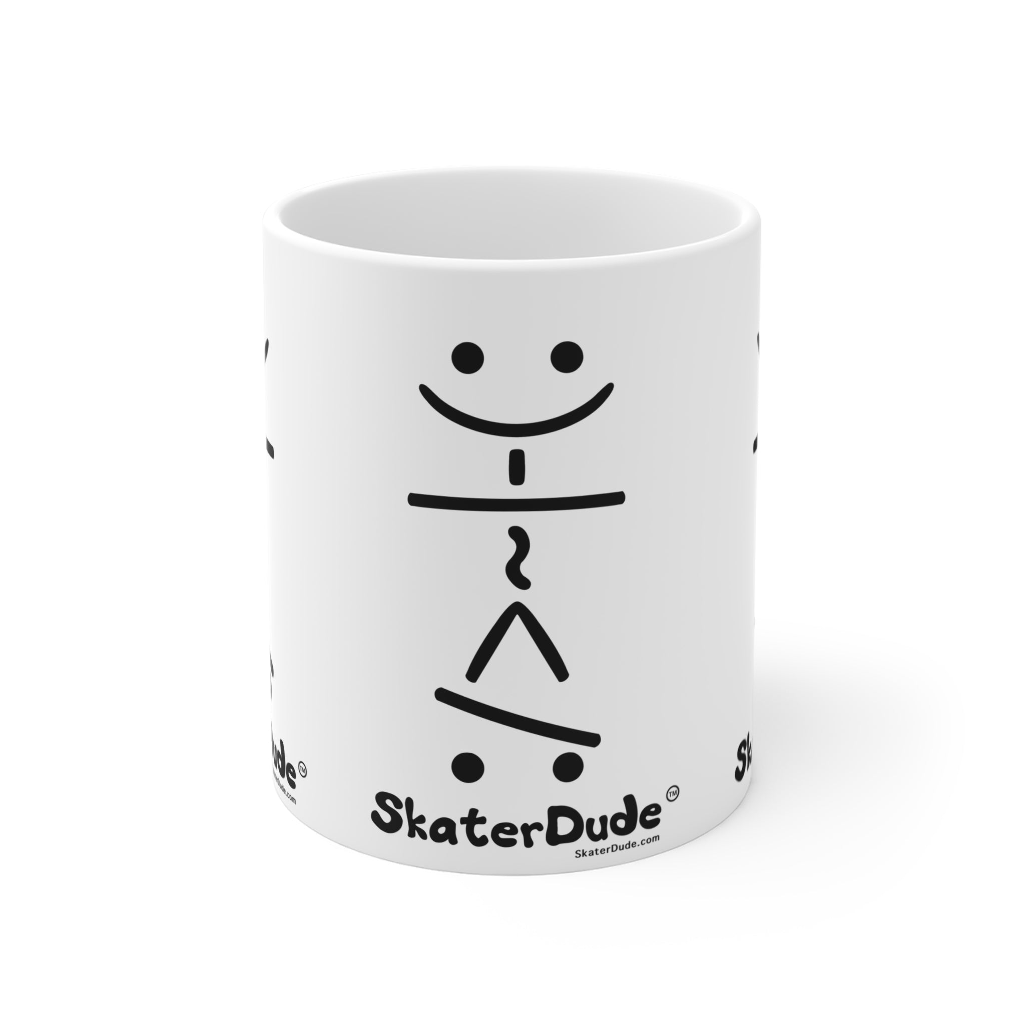 Skater Dude Mug, Fun Skateboard Coffee Cup, Gift for Skaters, Unique Ceramic Tea Mug, Cool Skateboarder Gift