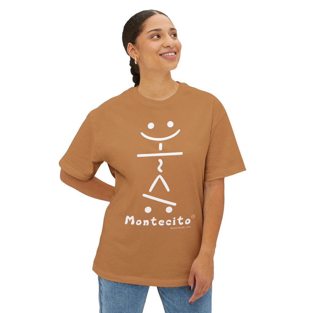 Montecito Graphic Oversized Tee, Casual Streetwear, Comfortable Gift, Summer Essential, Relaxed Fit Shirt