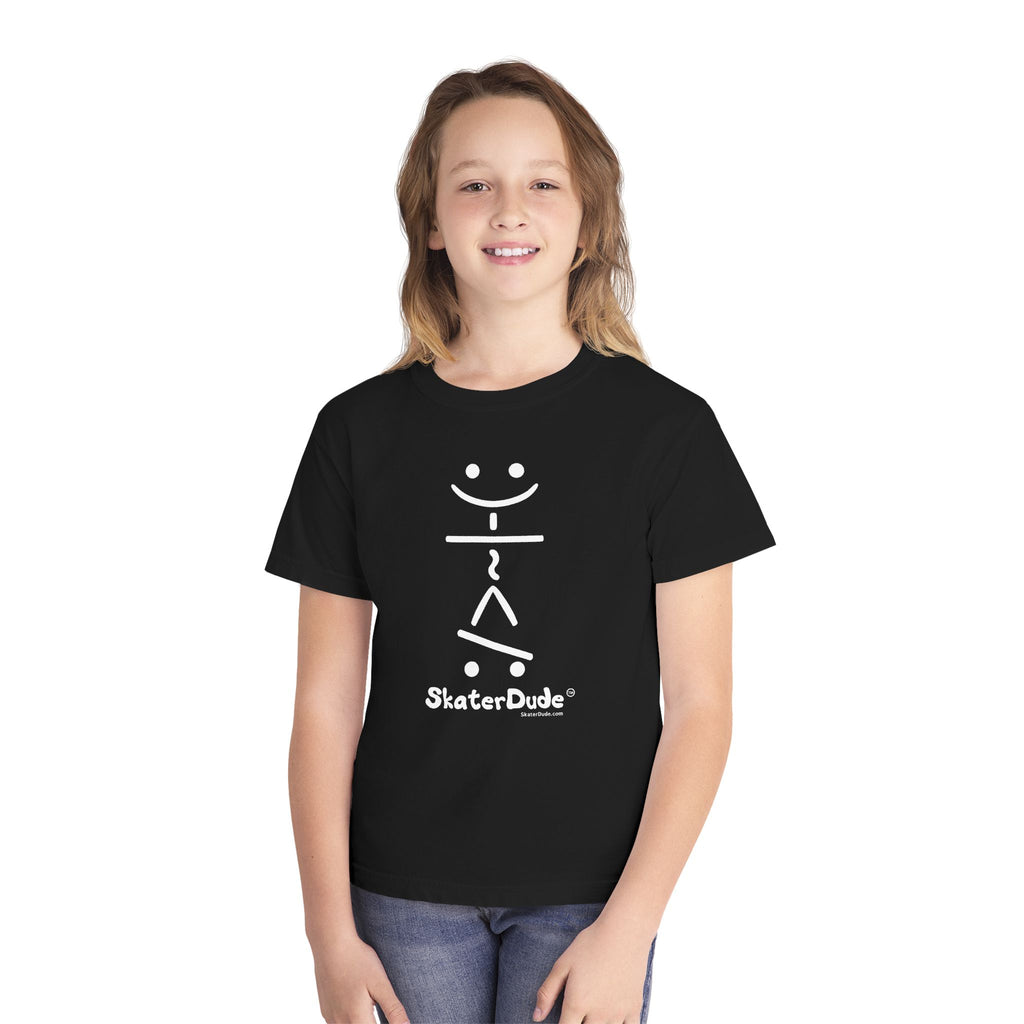SkaterDude Youth Tee, Cool Youth T-Shirt, Skateboard Shirt for Kids, Casual Graphic Tee, Birthday Gift for Young Skaters