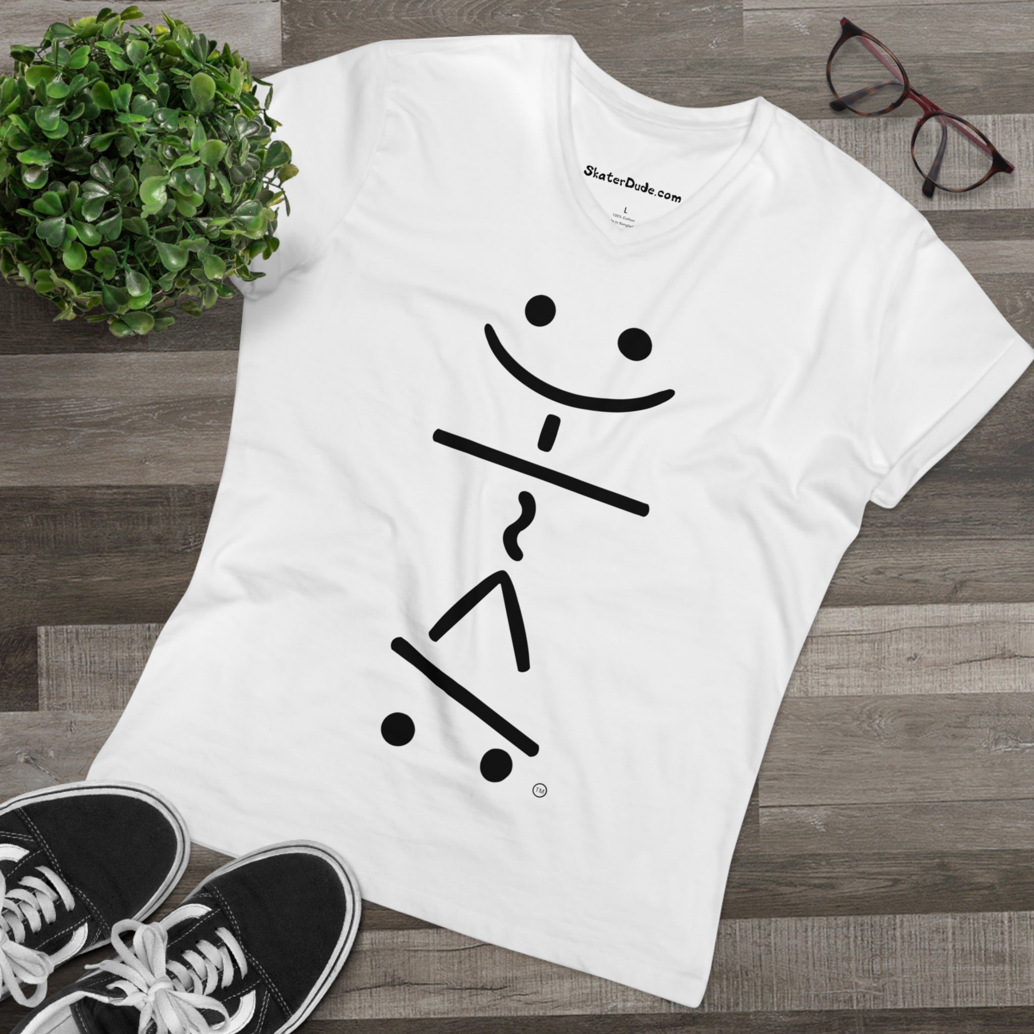 Cool Skateboarding V-Neck T-Shirt, Men's Casual Tee, Skate Style Shirt, Gift for Skaters, Trendy Streetwear, Summer Fashion