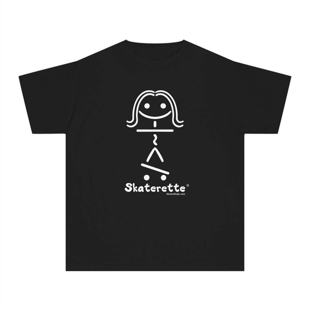 Skaterette Youth Tee - Fun Tee for Young Skate Enthusiasts, Cool Gift for Tweens, Perfect for Birthdays, Skate Days, and Summer Fun
