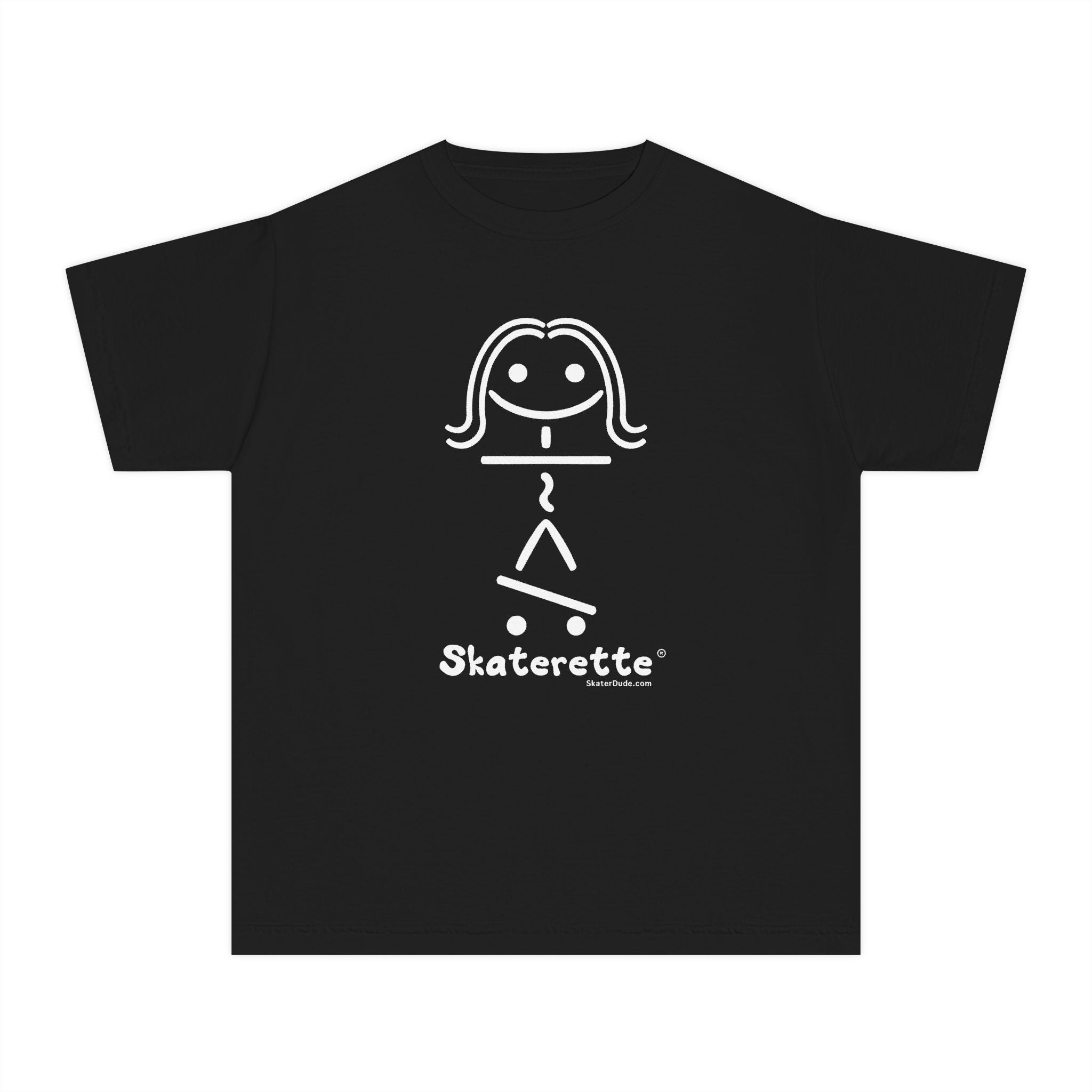 Skaterette Youth Tee - Fun Tee for Young Skate Enthusiasts, Cool Gift for Tweens, Perfect for Birthdays, Skate Days, and Summer Fun