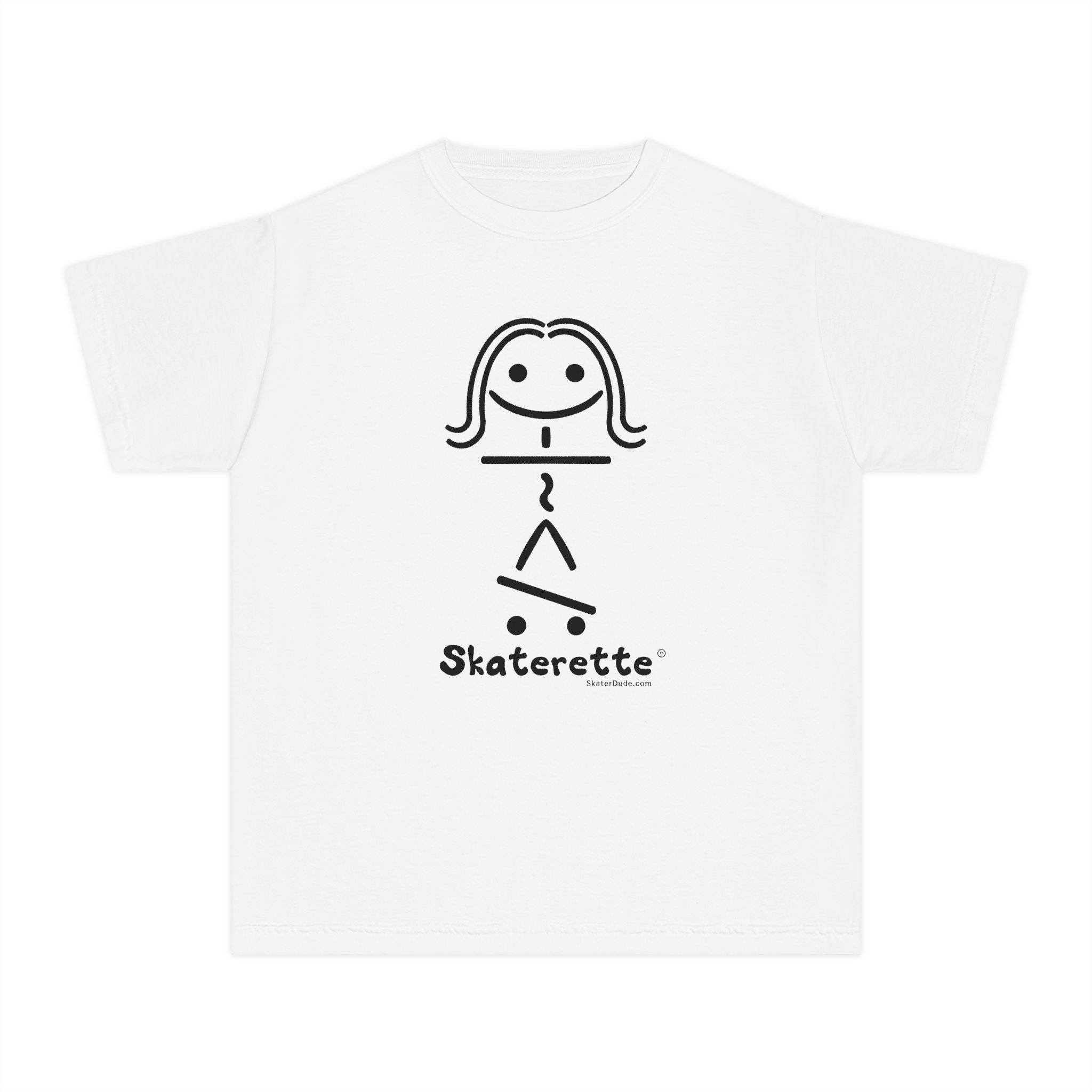 Skaterette Youth Tee - Fun Tee for Young Skate Enthusiasts, Cool Gift for Tweens, Perfect for Birthdays, Skate Days, and Summer Fun