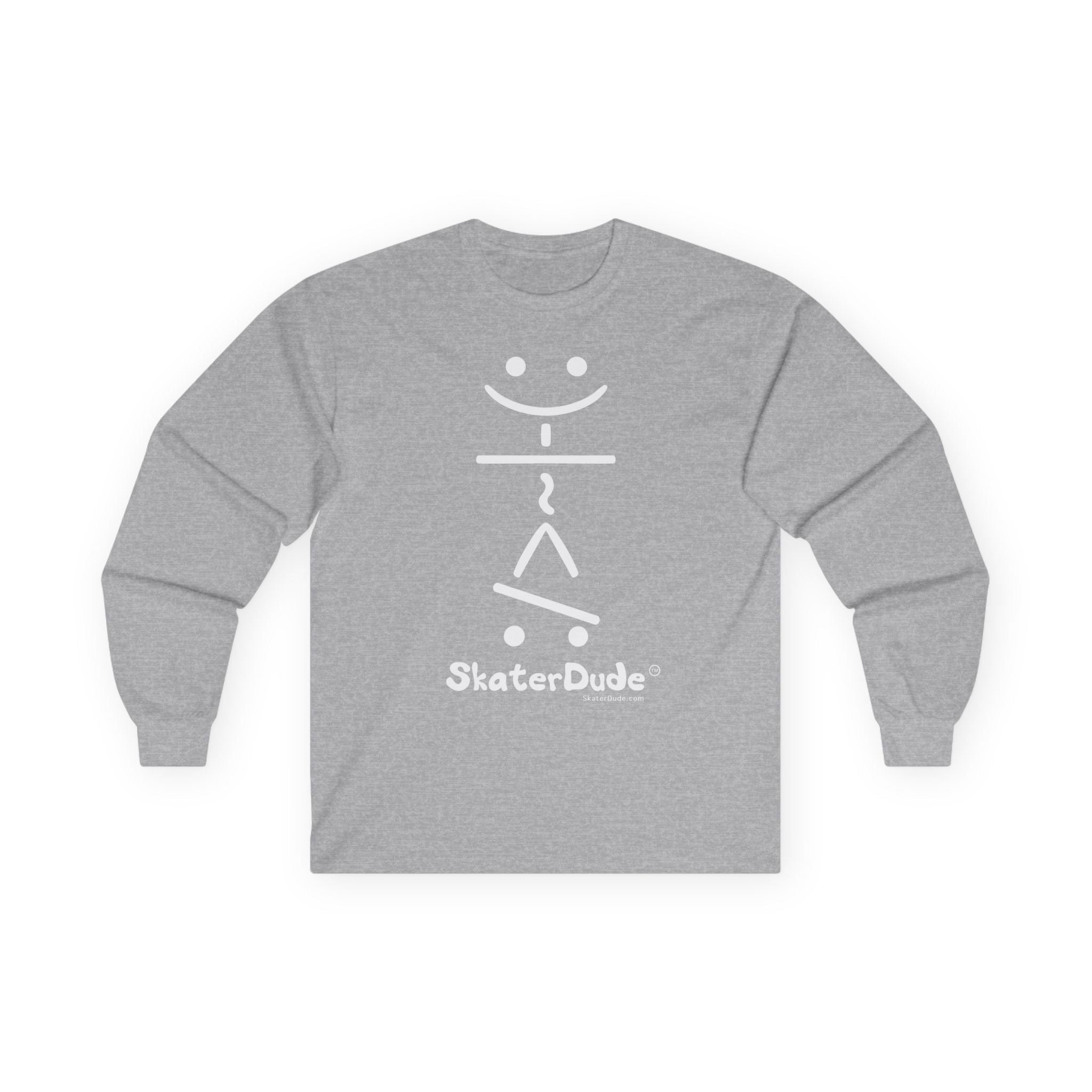 Unisex Long Sleeve Tee - Fun Skater Design, Casual Wear for Skate Enthusiasts, Perfect for Birthdays, Cool Gifts, Everyday Style