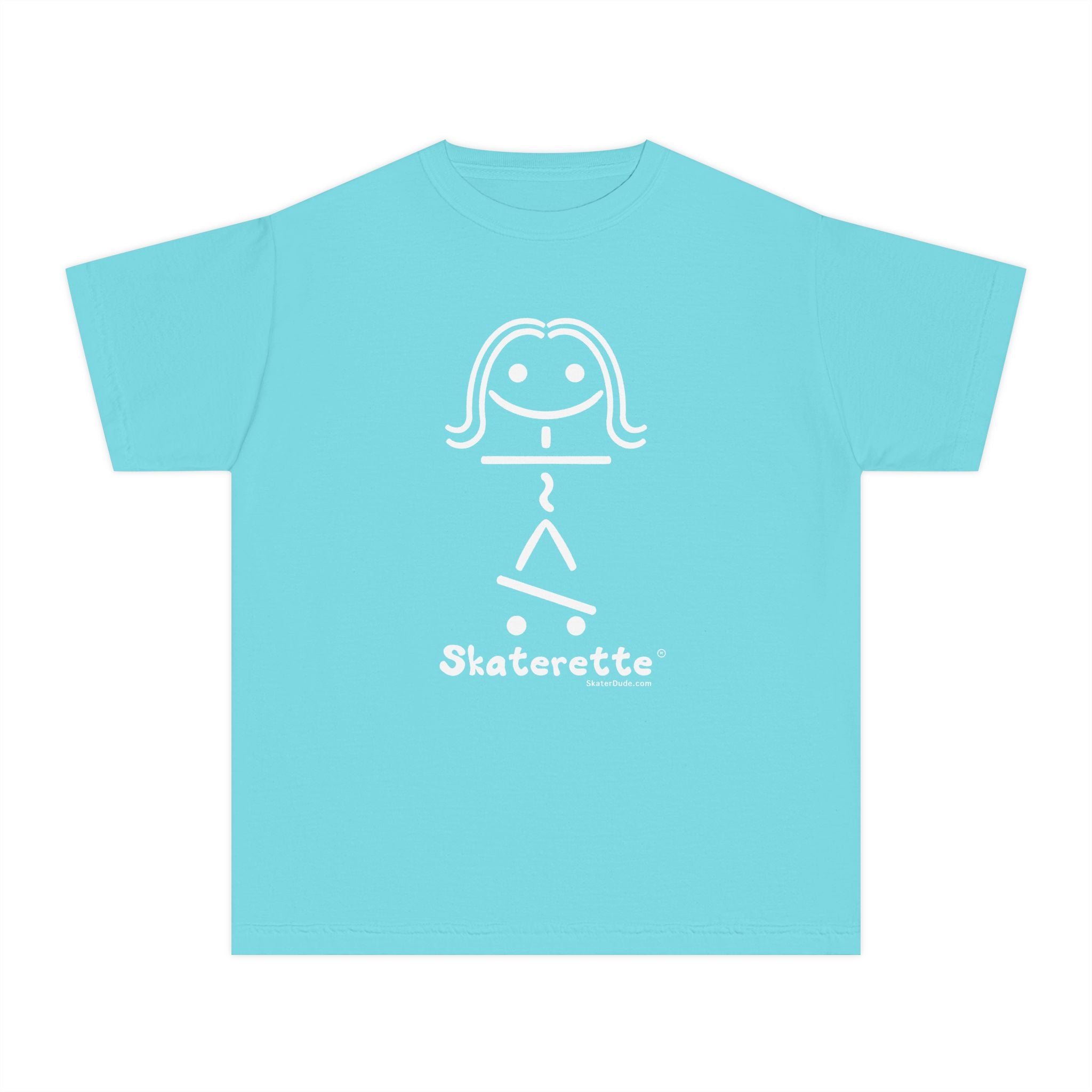 Skaterette Youth Tee - Fun Tee for Young Skate Enthusiasts, Cool Gift for Tweens, Perfect for Birthdays, Skate Days, and Summer Fun