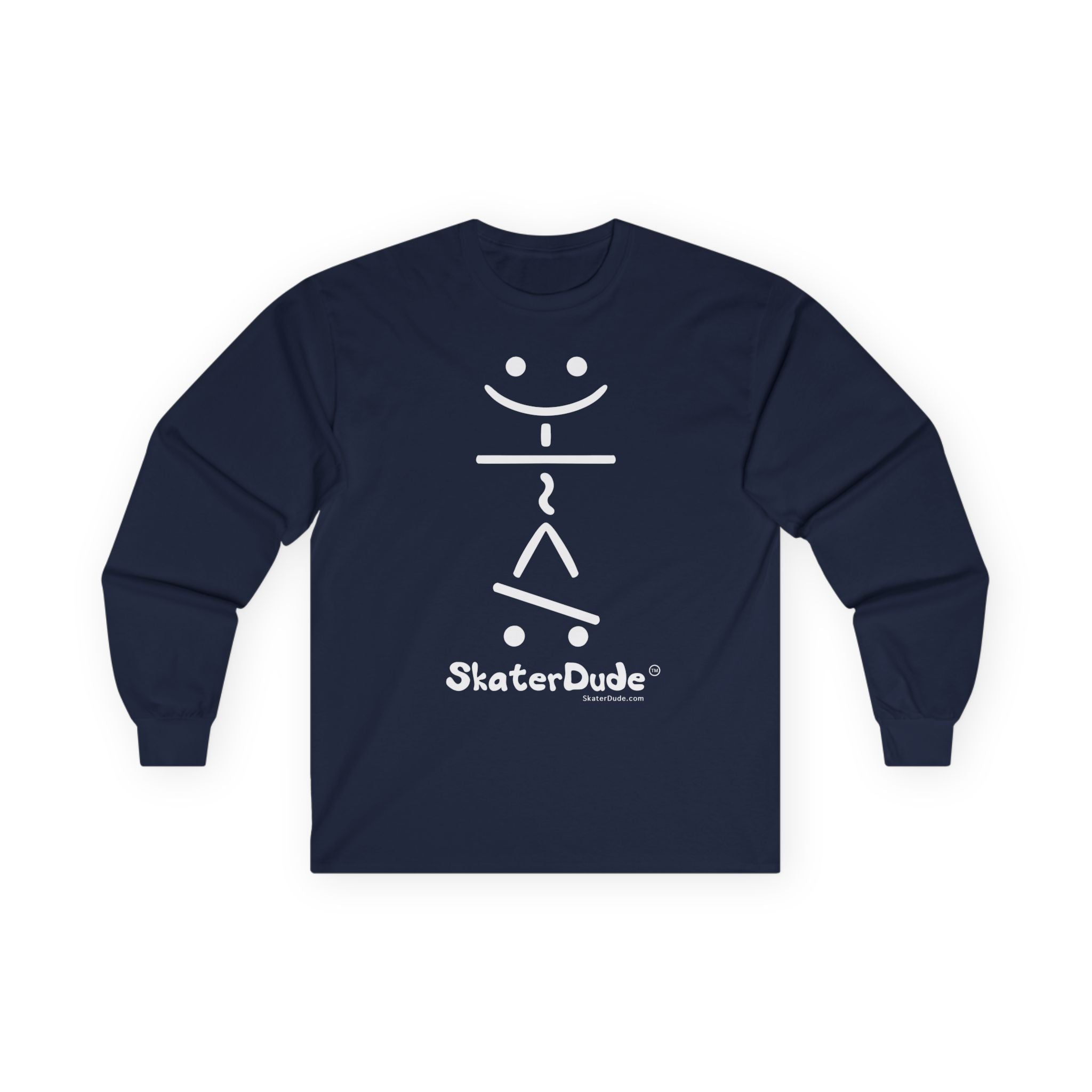 Unisex Long Sleeve Tee - Fun Skater Design, Casual Wear for Skate Enthusiasts, Perfect for Birthdays, Cool Gifts, Everyday Style