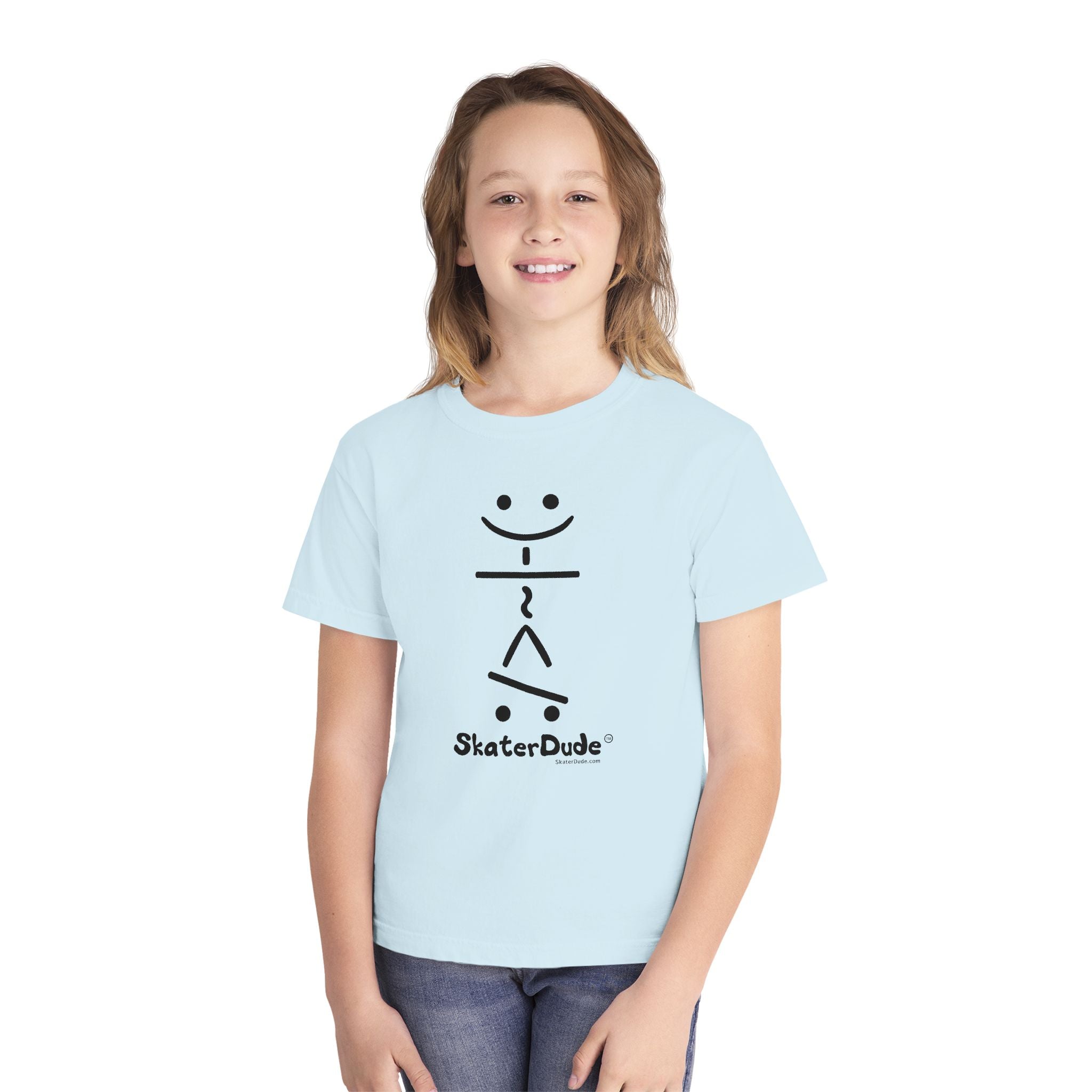 SkaterDude Youth Tee, Cool Youth T-Shirt, Skateboard Shirt for Kids, Casual Graphic Tee, Birthday Gift for Young Skaters