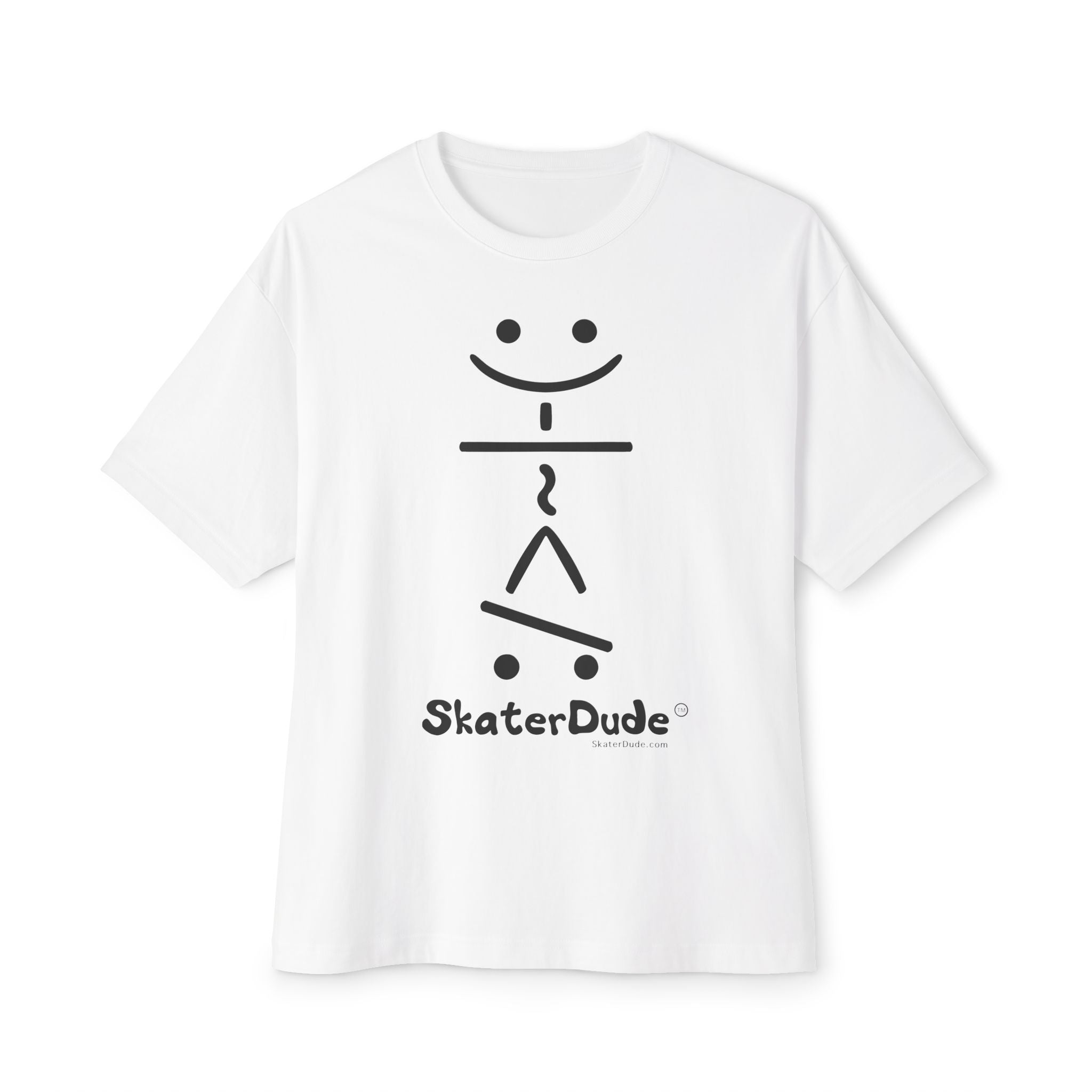 SkaterDude Unisex Oversized Boxy Tee | Cool Streetwear, Casual Fashion, Gift for Skaters, Relaxed Fit Tee, Graphic Tee, Summer Essential