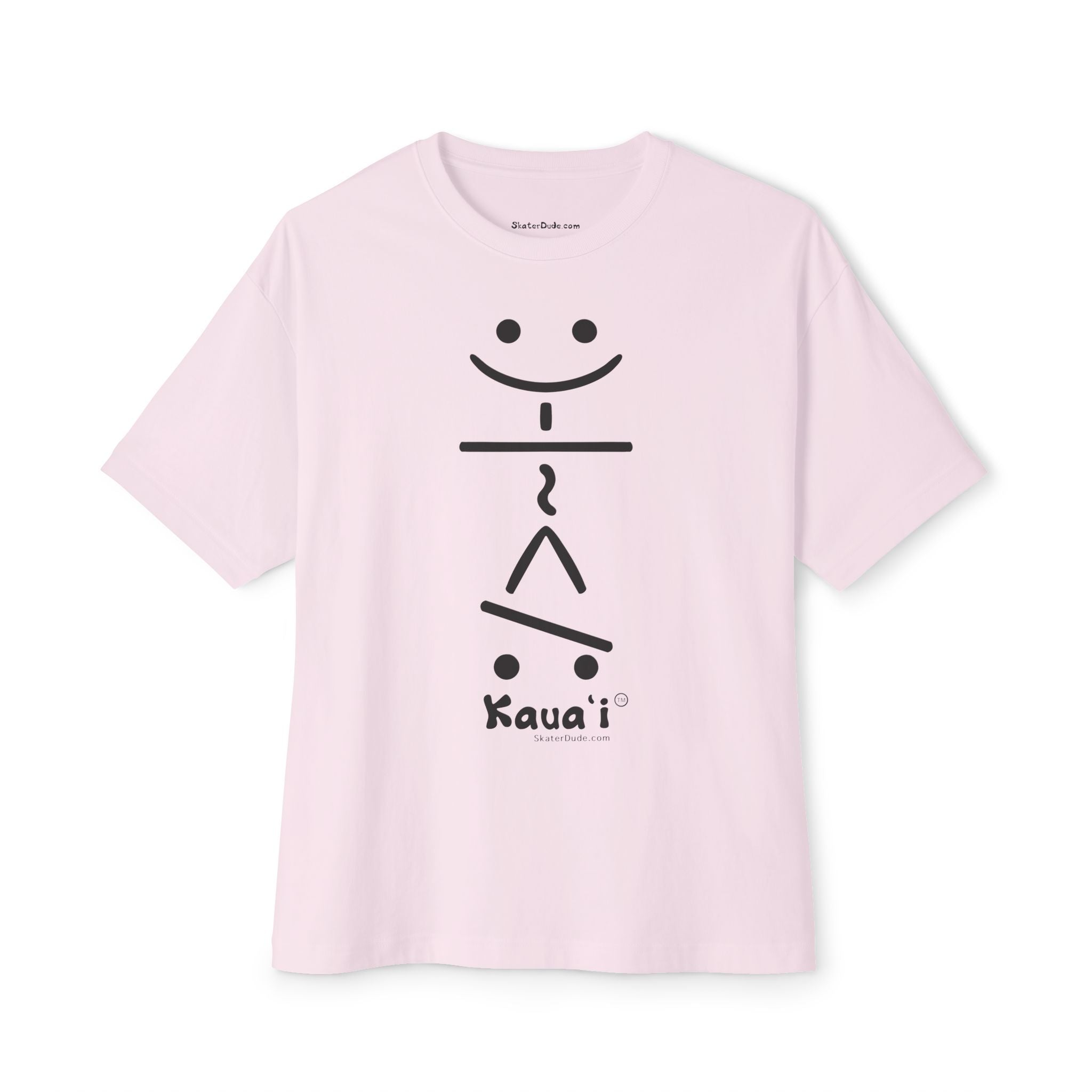 Kauai Smiley Graphic Tee, Unisex Boxy T-Shirt, Casual Streetwear, Beachwear, Summer Fashion, Gift for Him/Her