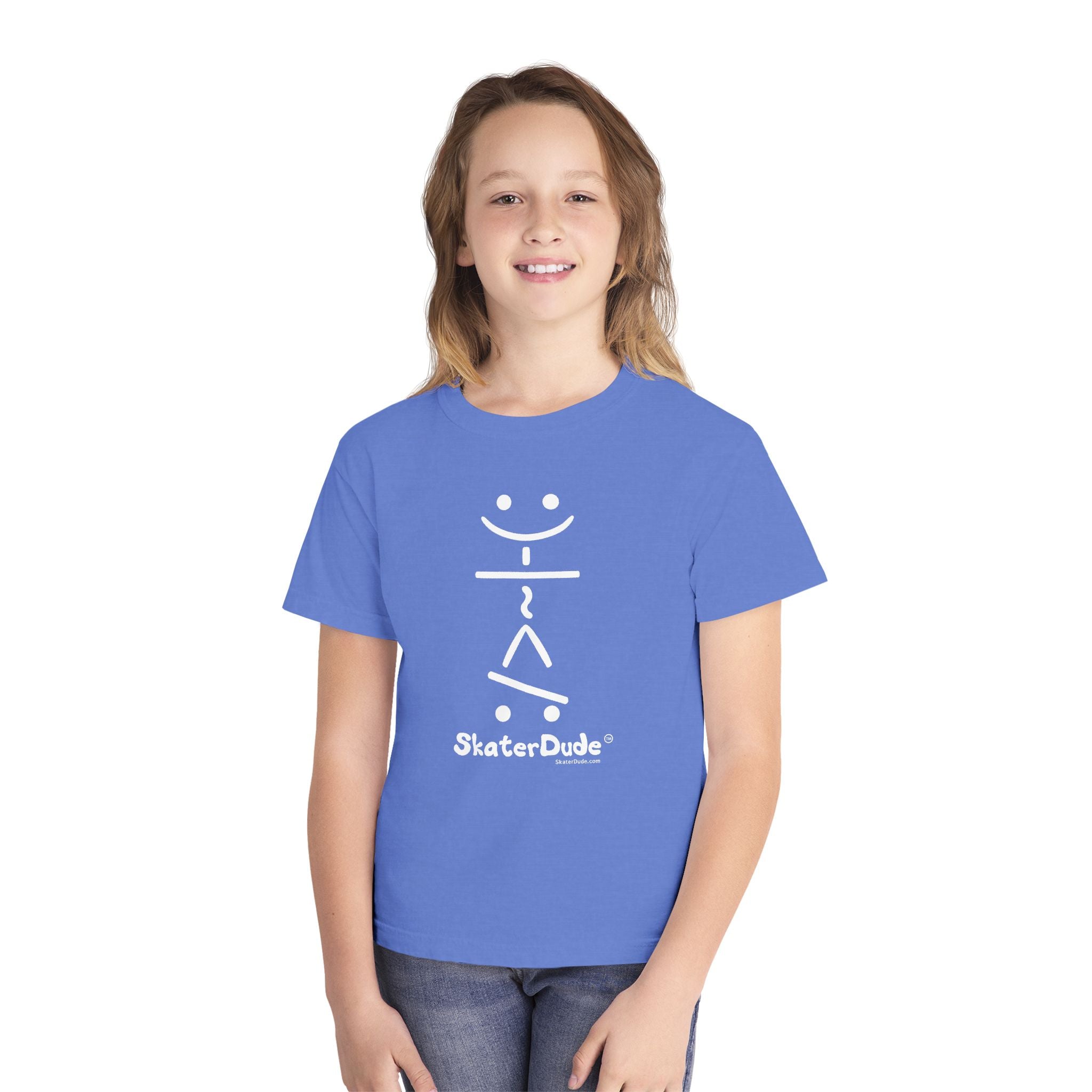 SkaterDude Youth Tee, Cool Youth T-Shirt, Skateboard Shirt for Kids, Casual Graphic Tee, Birthday Gift for Young Skaters