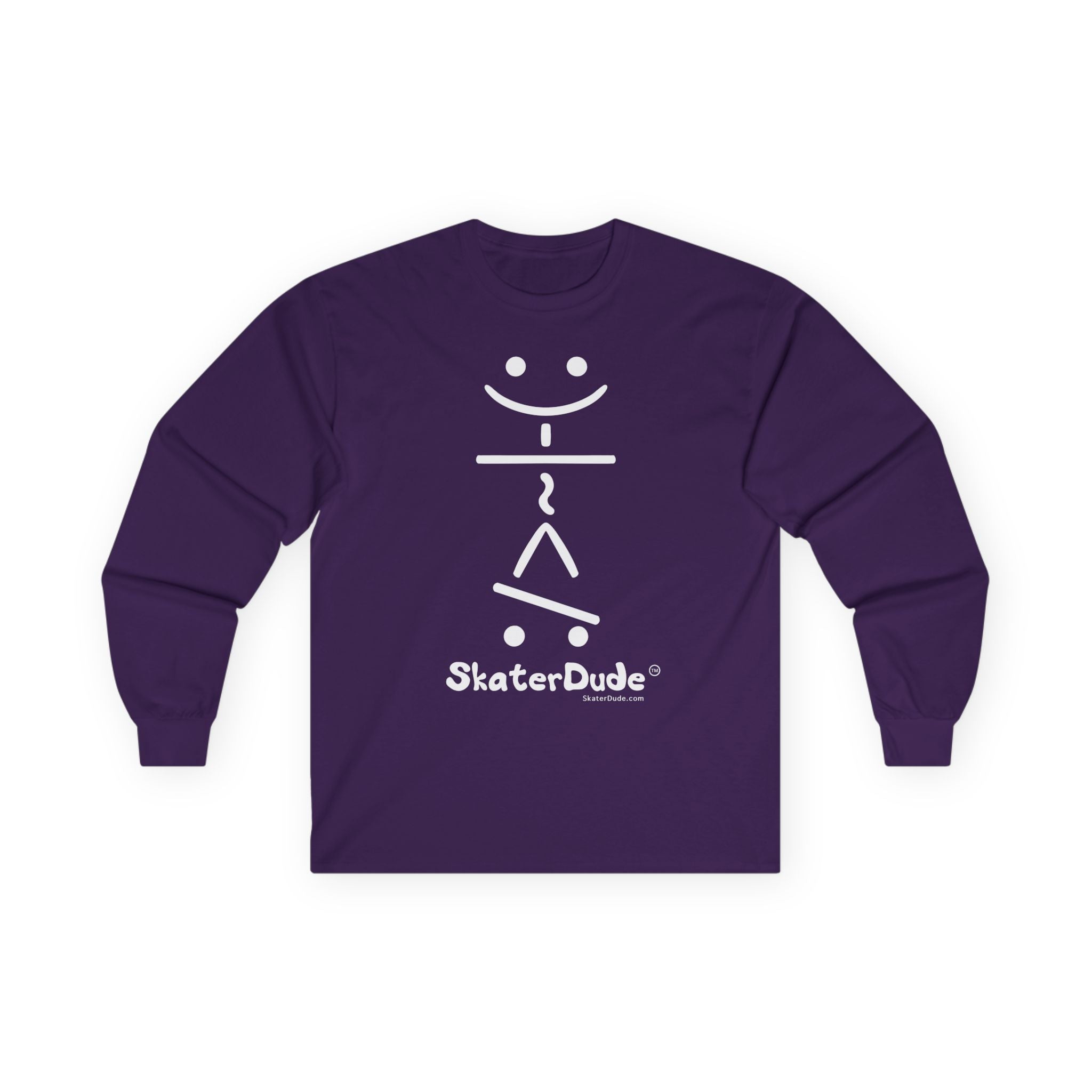 Unisex Long Sleeve Tee - Fun Skater Design, Casual Wear for Skate Enthusiasts, Perfect for Birthdays, Cool Gifts, Everyday Style