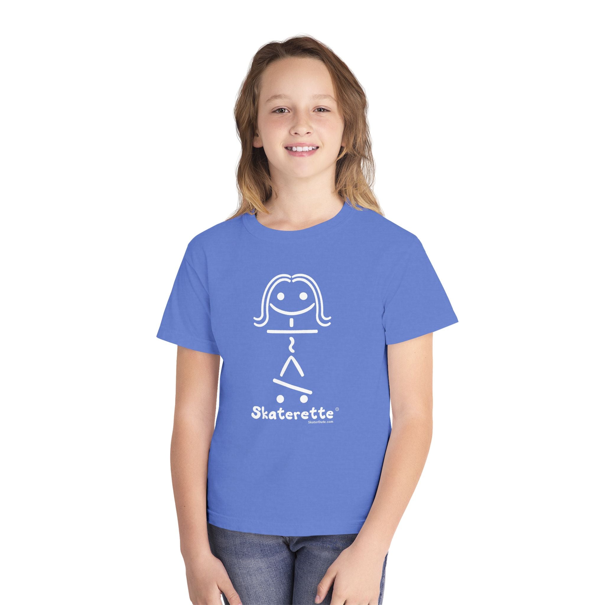 Skaterette Youth Tee - Fun Tee for Young Skate Enthusiasts, Cool Gift for Tweens, Perfect for Birthdays, Skate Days, and Summer Fun