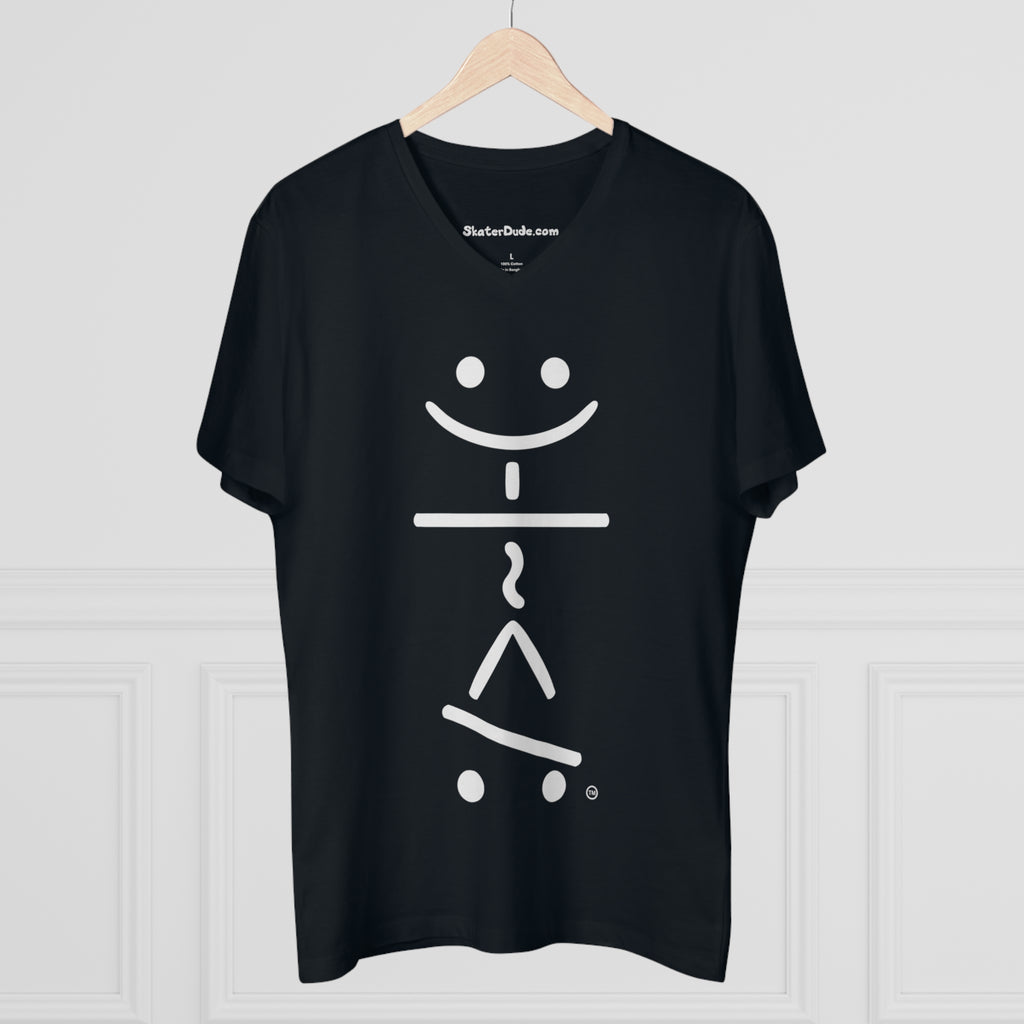 Cool Skateboarding V-Neck T-Shirt, Men's Casual Tee, Skate Style Shirt, Gift for Skaters, Trendy Streetwear, Summer Fashion