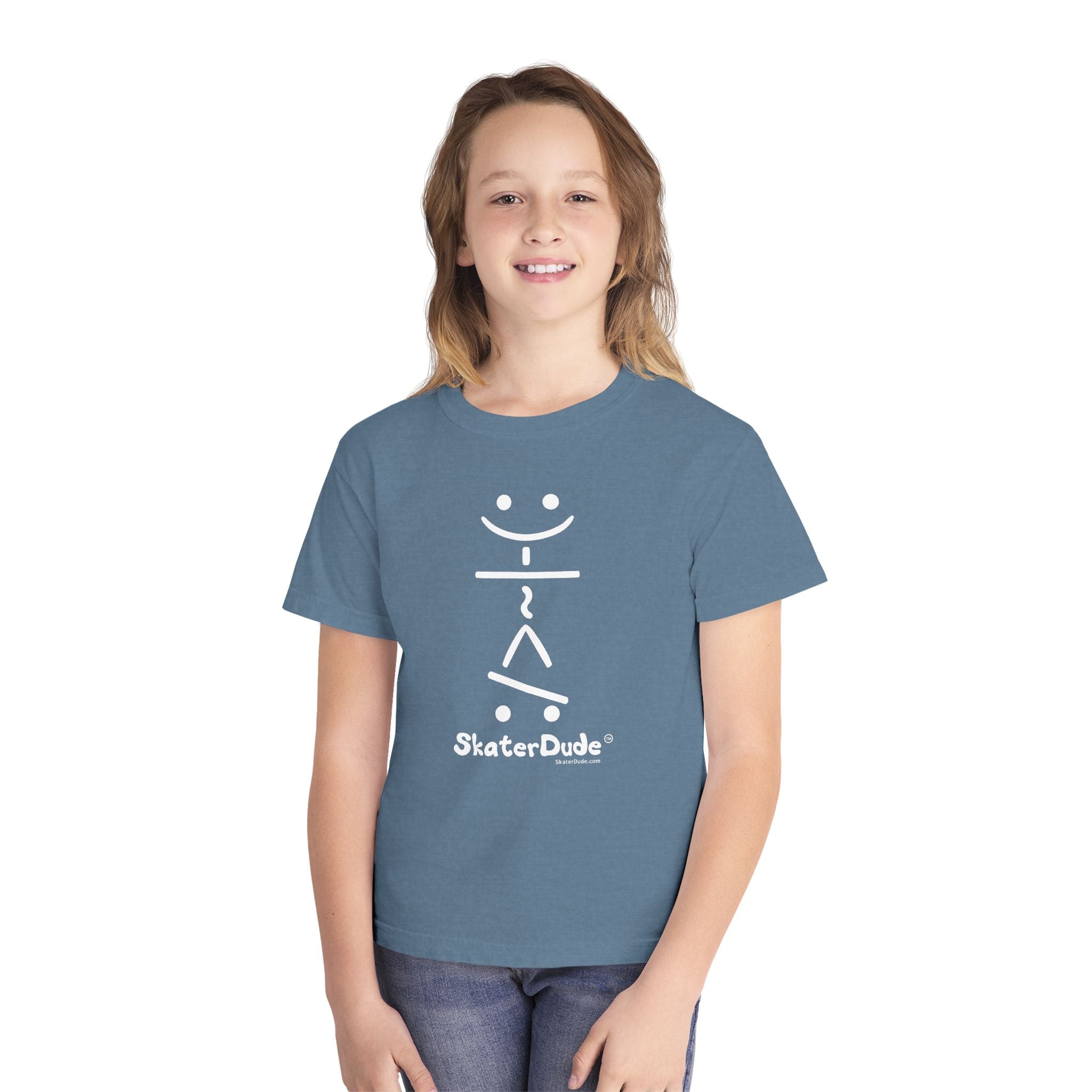 SkaterDude Youth Tee, Cool Youth T-Shirt, Skateboard Shirt for Kids, Casual Graphic Tee, Birthday Gift for Young Skaters