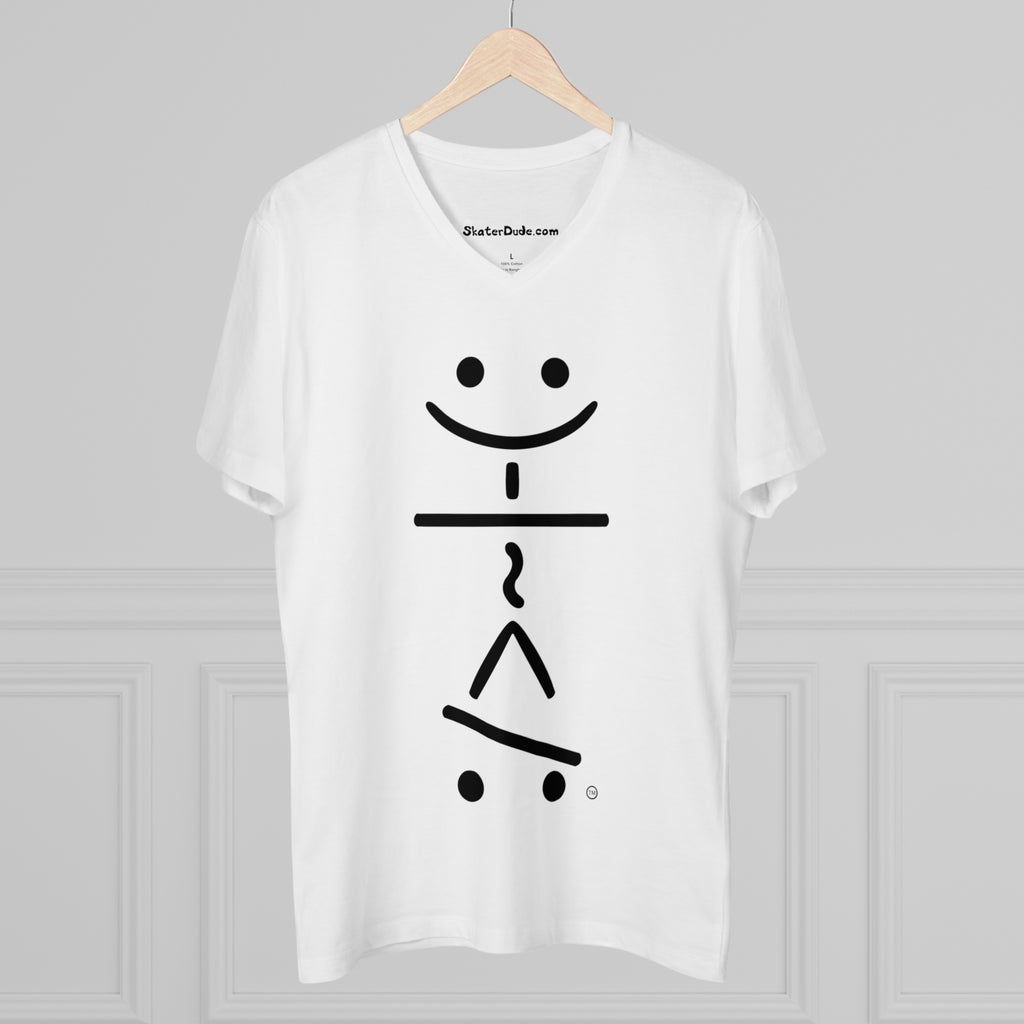 Cool Skateboarding V-Neck T-Shirt, Men's Casual Tee, Skate Style Shirt, Gift for Skaters, Trendy Streetwear, Summer Fashion