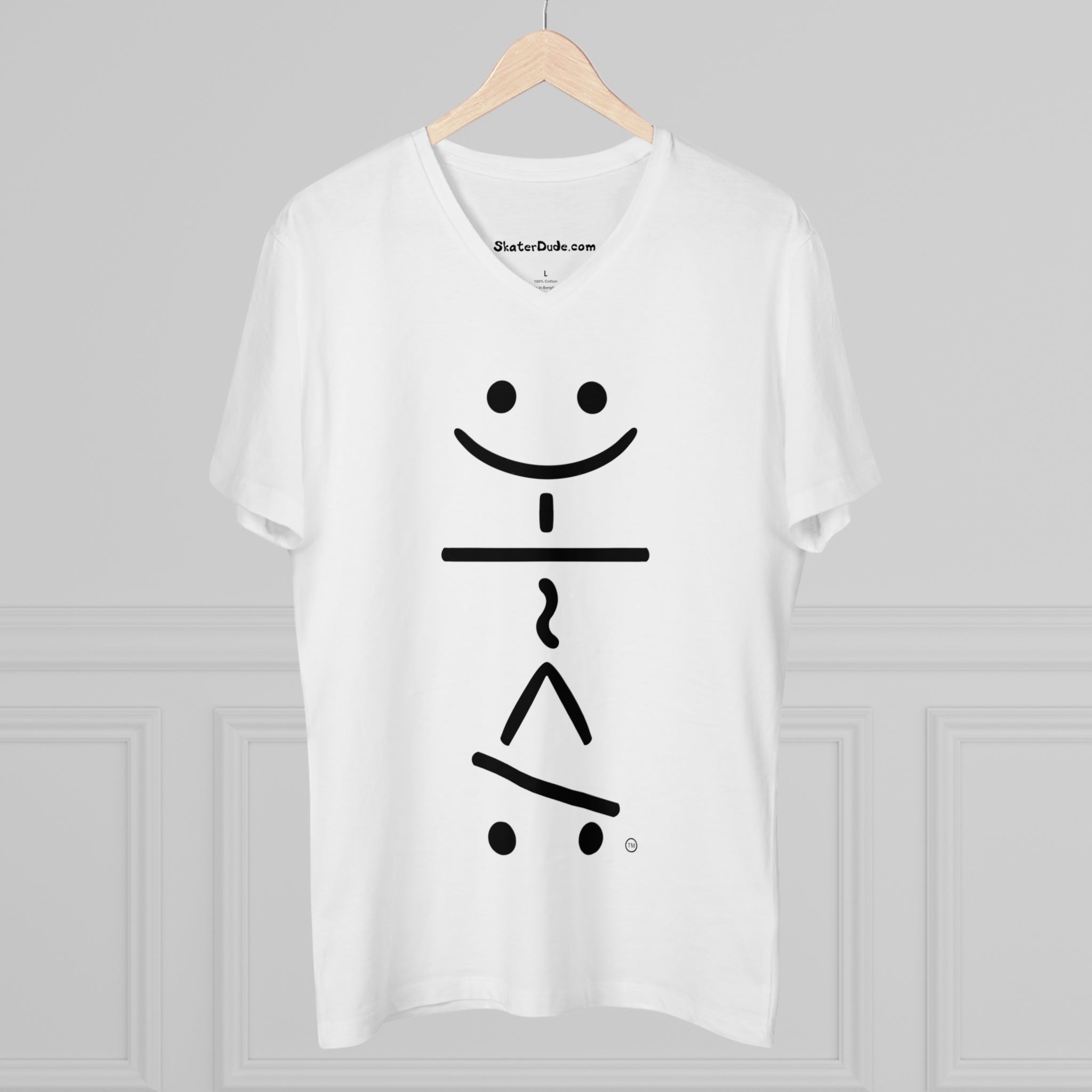 Cool Skateboarding V-Neck T-Shirt, Men's Casual Tee, Skate Style Shirt, Gift for Skaters, Trendy Streetwear, Summer Fashion