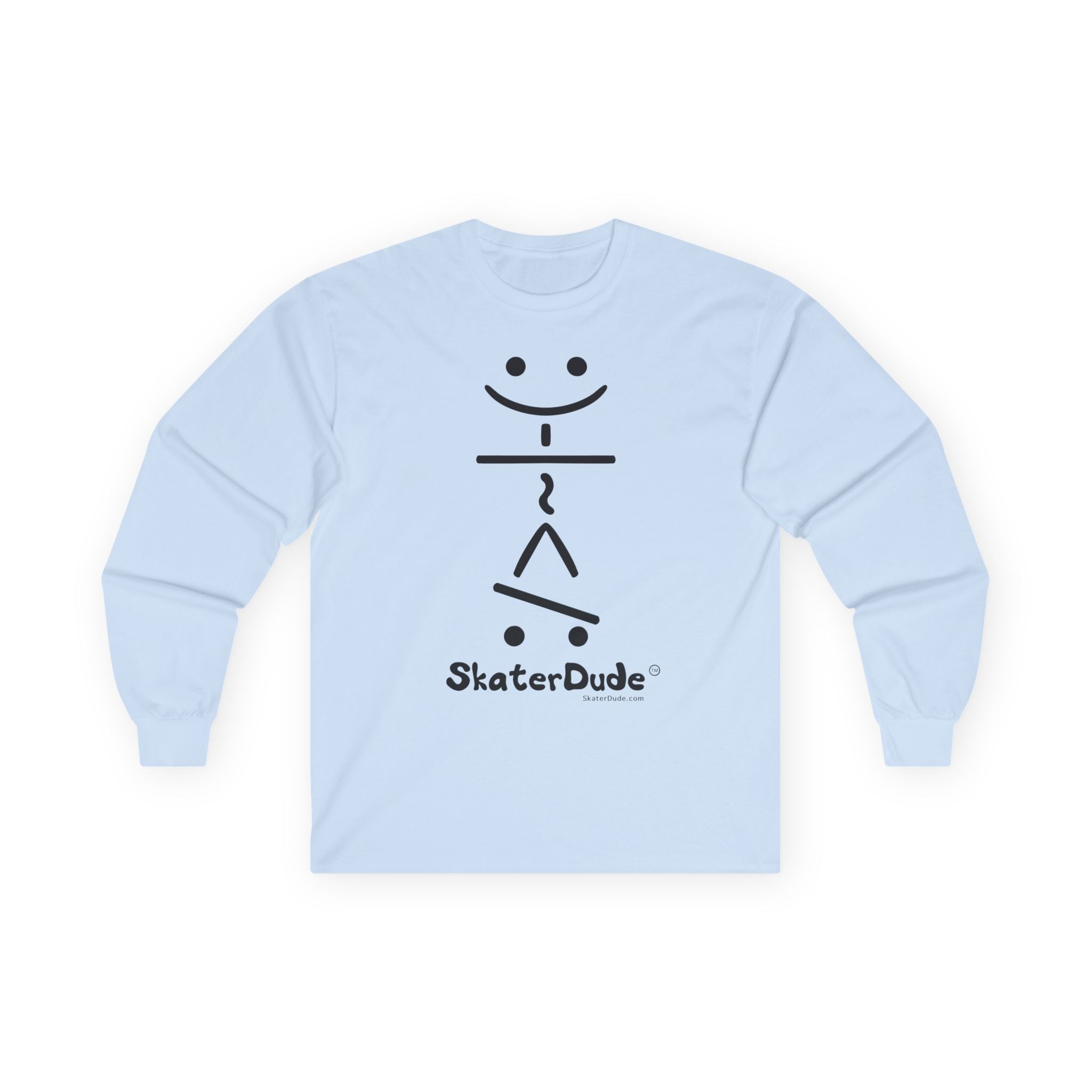 Unisex Long Sleeve Tee - Fun Skater Design, Casual Wear for Skate Enthusiasts, Perfect for Birthdays, Cool Gifts, Everyday Style