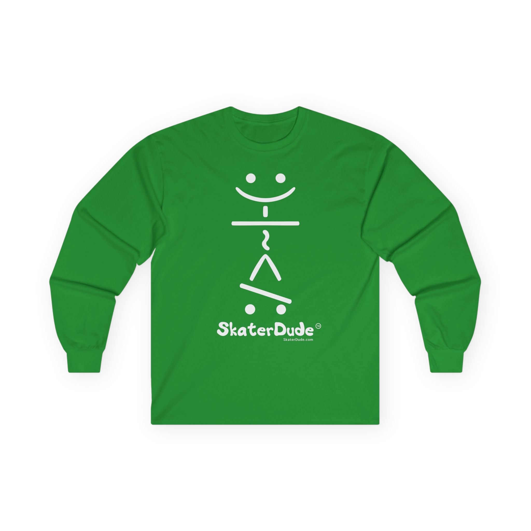Unisex Long Sleeve Tee - Fun Skater Design, Casual Wear for Skate Enthusiasts, Perfect for Birthdays, Cool Gifts, Everyday Style