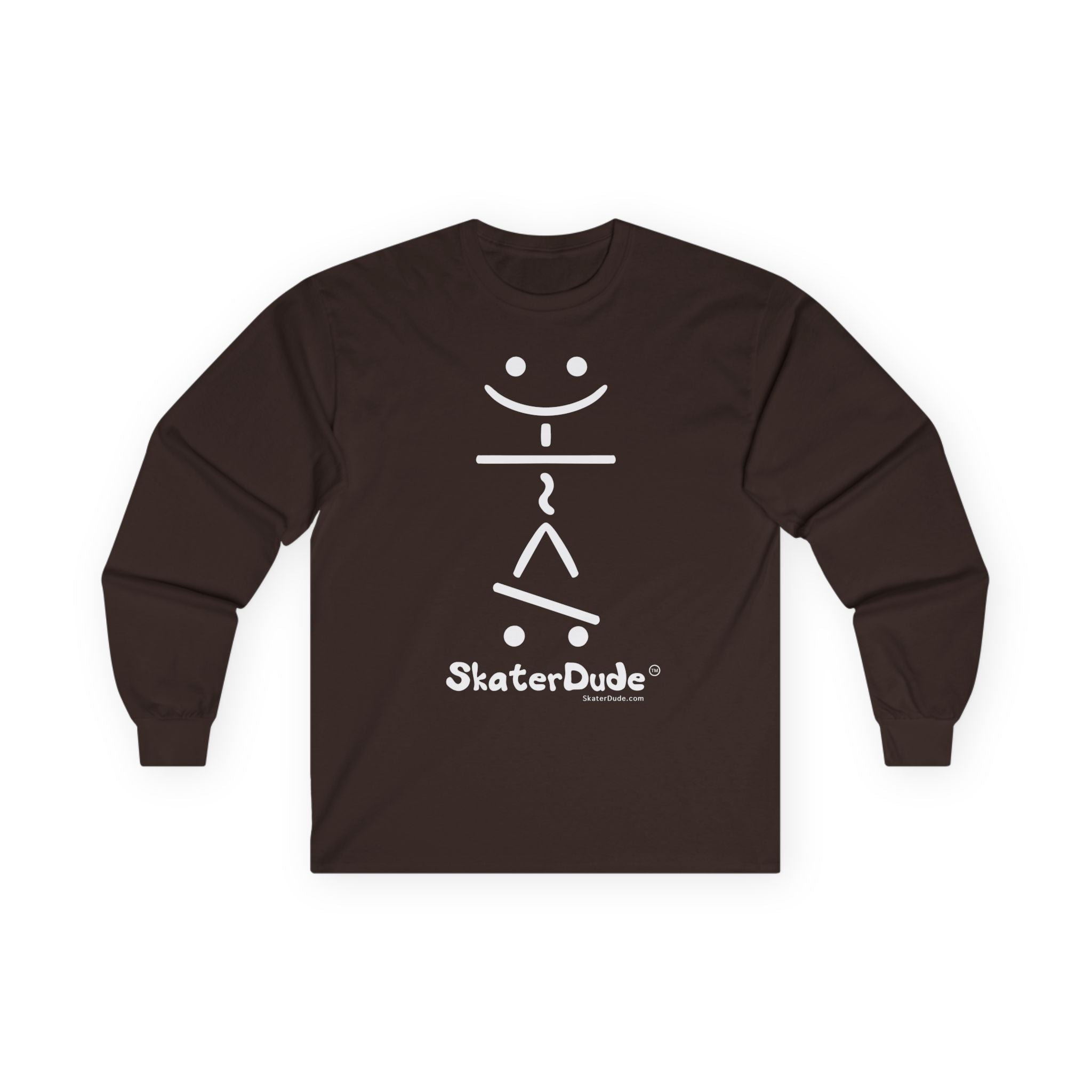 Unisex Long Sleeve Tee - Fun Skater Design, Casual Wear for Skate Enthusiasts, Perfect for Birthdays, Cool Gifts, Everyday Style