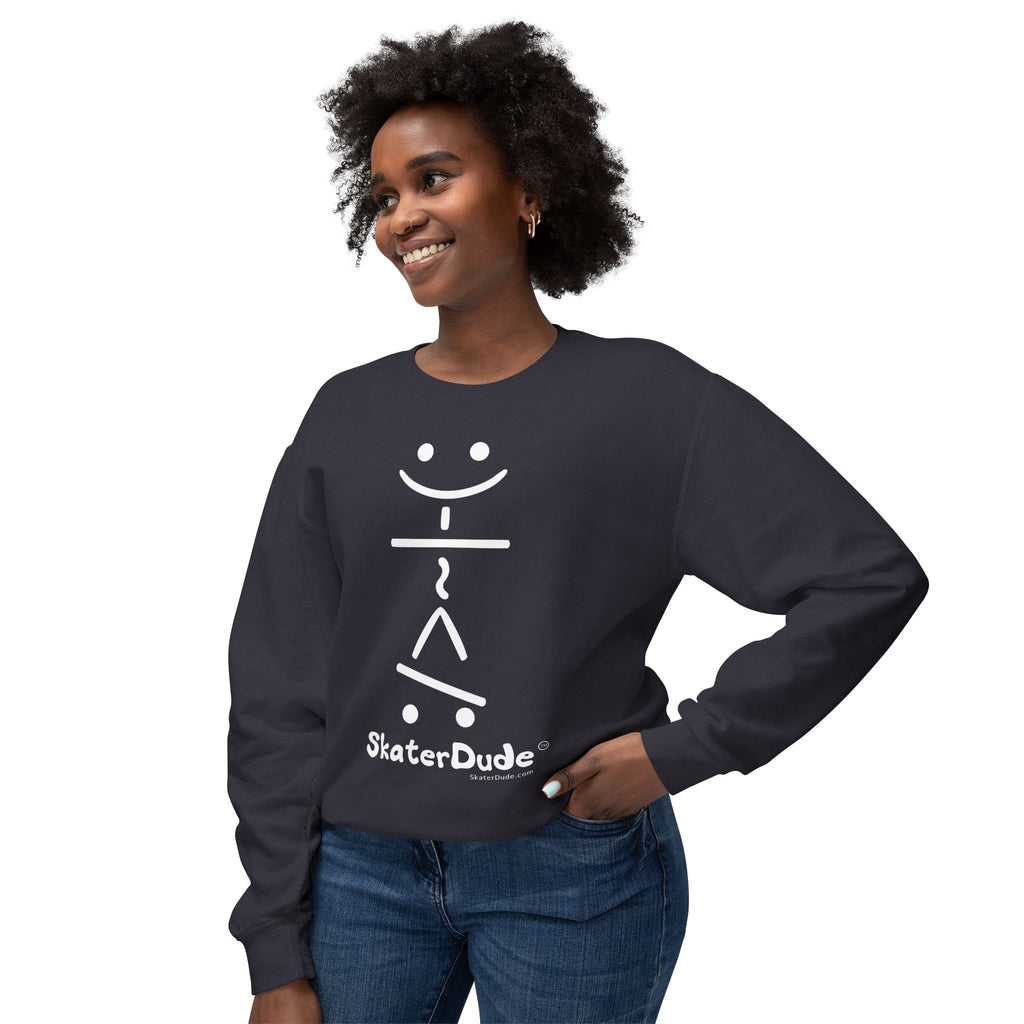 Skater Dude Sweatshirt - Unisex Lightweight Crewneck, Perfect for Skate Lovers, Casual Wear, Unique Gift, Streetwear Style
