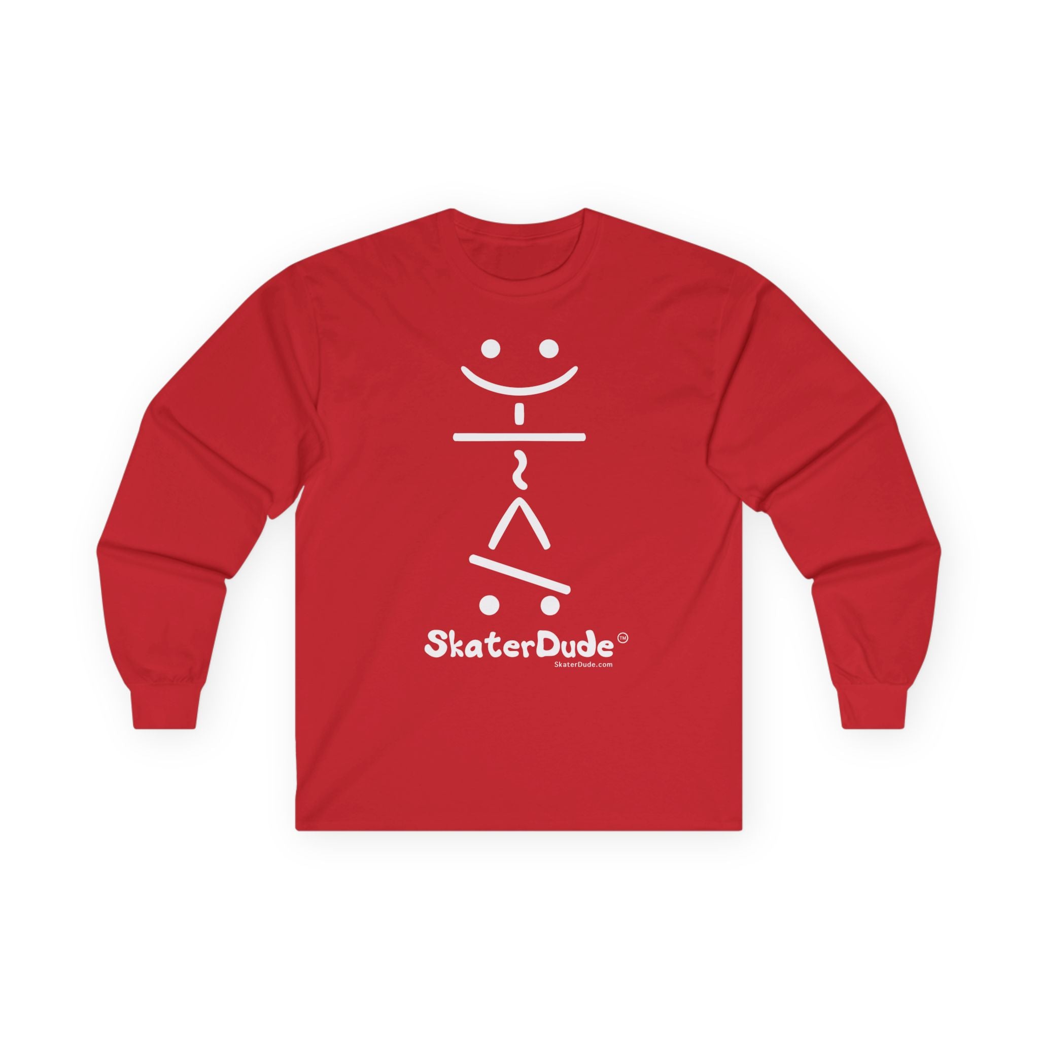 Unisex Long Sleeve Tee - Fun Skater Design, Casual Wear for Skate Enthusiasts, Perfect for Birthdays, Cool Gifts, Everyday Style