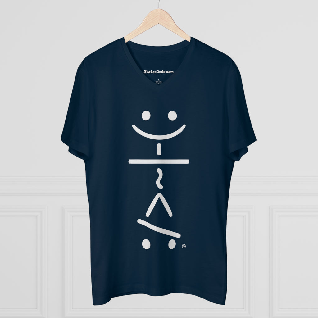 Cool Skateboarding V-Neck T-Shirt, Men's Casual Tee, Skate Style Shirt, Gift for Skaters, Trendy Streetwear, Summer Fashion