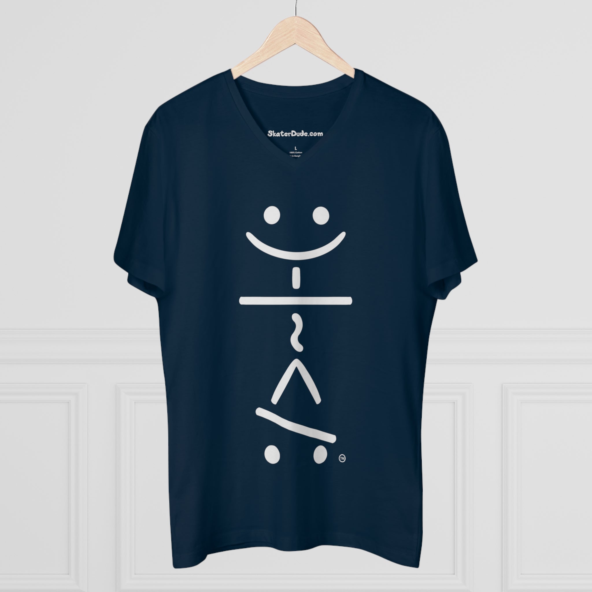 Cool Skateboarding V-Neck T-Shirt, Men's Casual Tee, Skate Style Shirt, Gift for Skaters, Trendy Streetwear, Summer Fashion