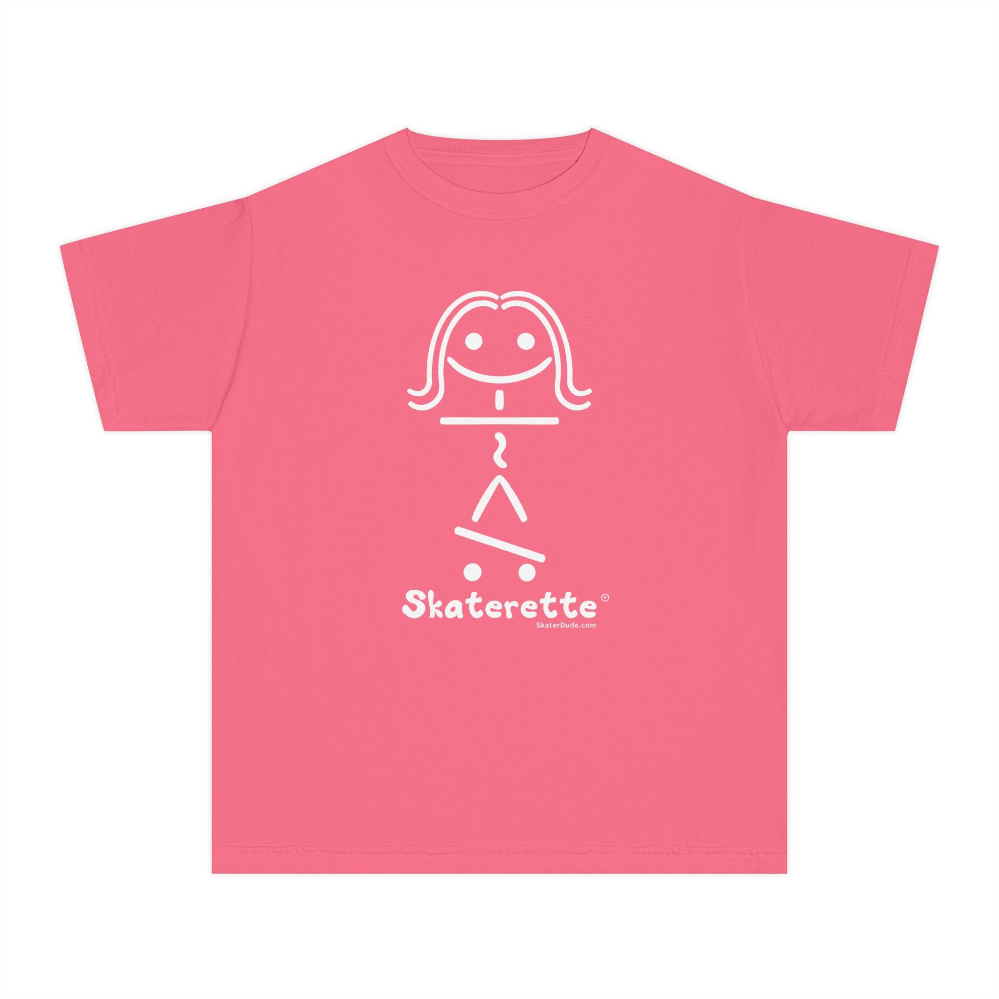 Skaterette Youth Tee - Fun Tee for Young Skate Enthusiasts, Cool Gift for Tweens, Perfect for Birthdays, Skate Days, and Summer Fun