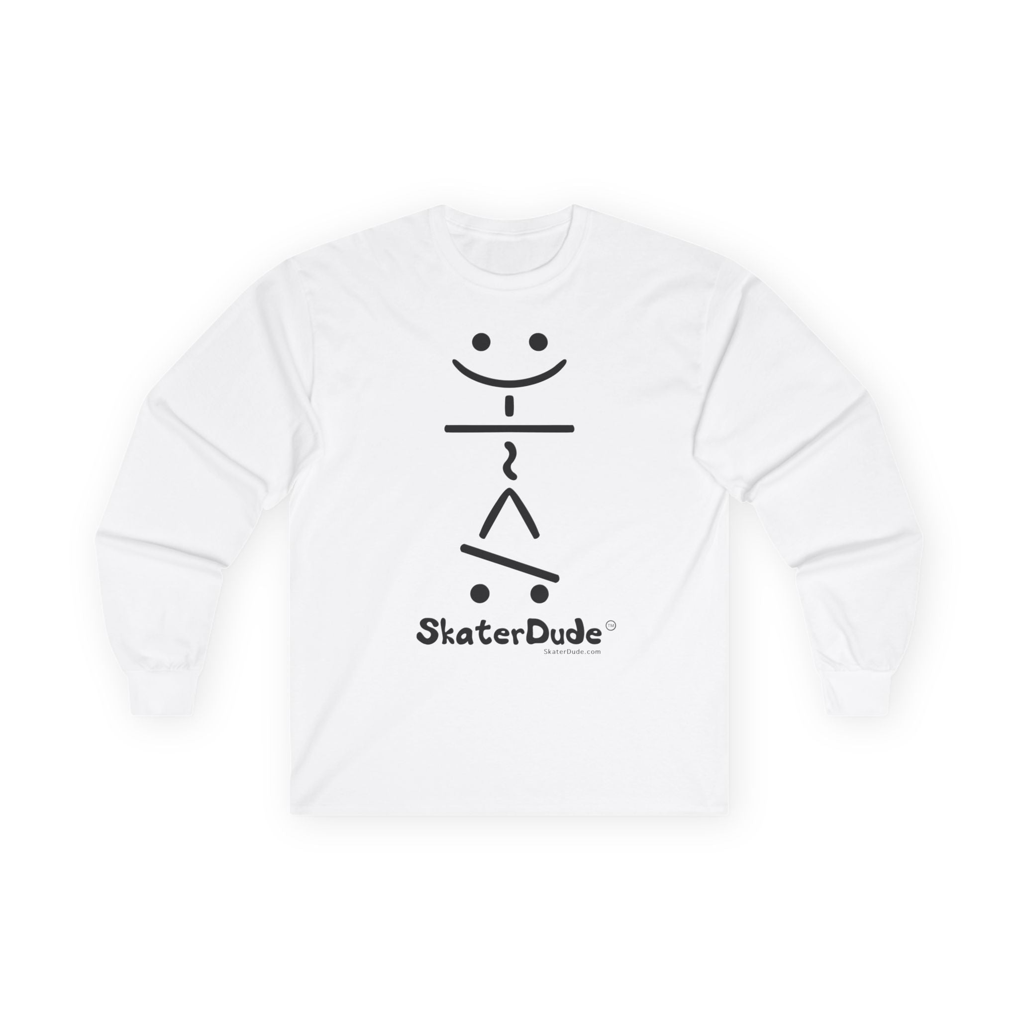 Unisex Long Sleeve Tee - Fun Skater Design, Casual Wear for Skate Enthusiasts, Perfect for Birthdays, Cool Gifts, Everyday Style