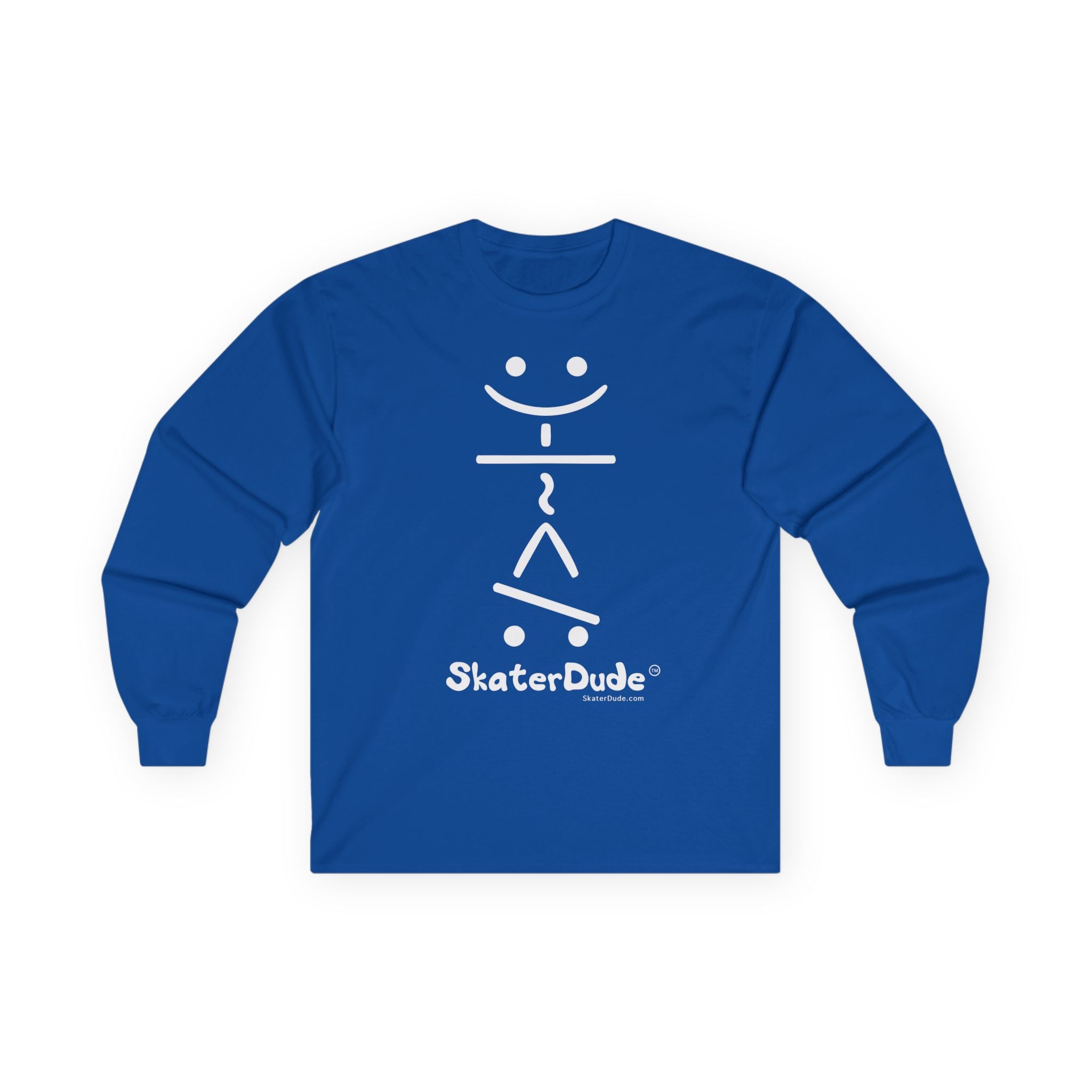 Unisex Long Sleeve Tee - Fun Skater Design, Casual Wear for Skate Enthusiasts, Perfect for Birthdays, Cool Gifts, Everyday Style