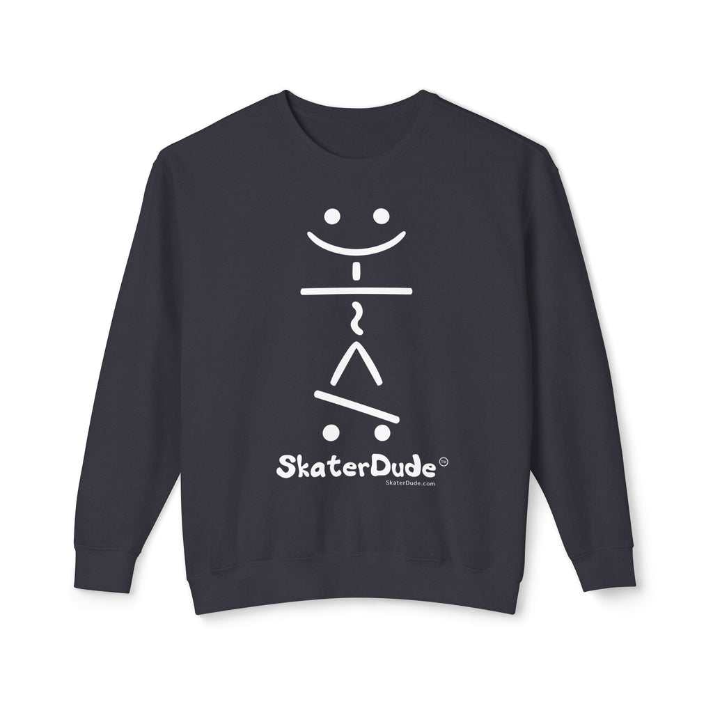 Skater Dude Sweatshirt - Unisex Lightweight Crewneck, Perfect for Skate Lovers, Casual Wear, Unique Gift, Streetwear Style