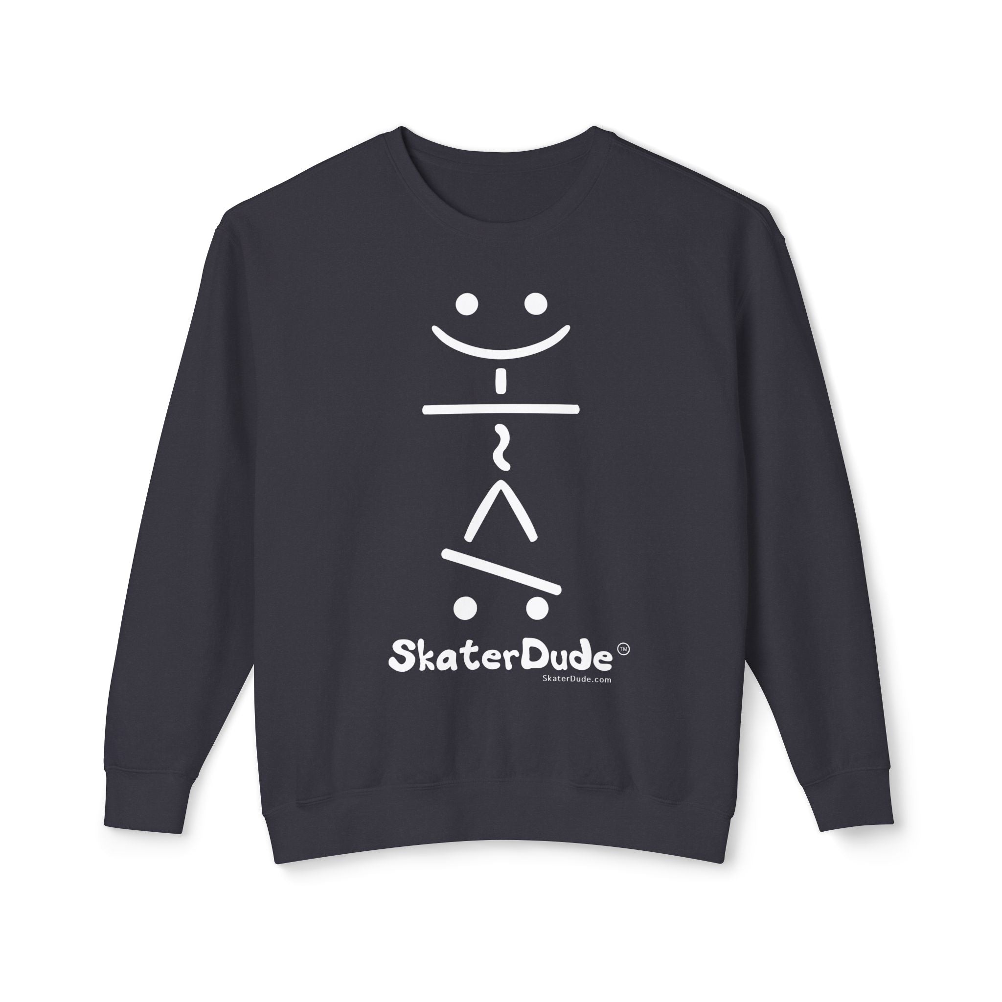 Skater Dude Sweatshirt - Unisex Lightweight Crewneck, Perfect for Skate Lovers, Casual Wear, Unique Gift, Streetwear Style