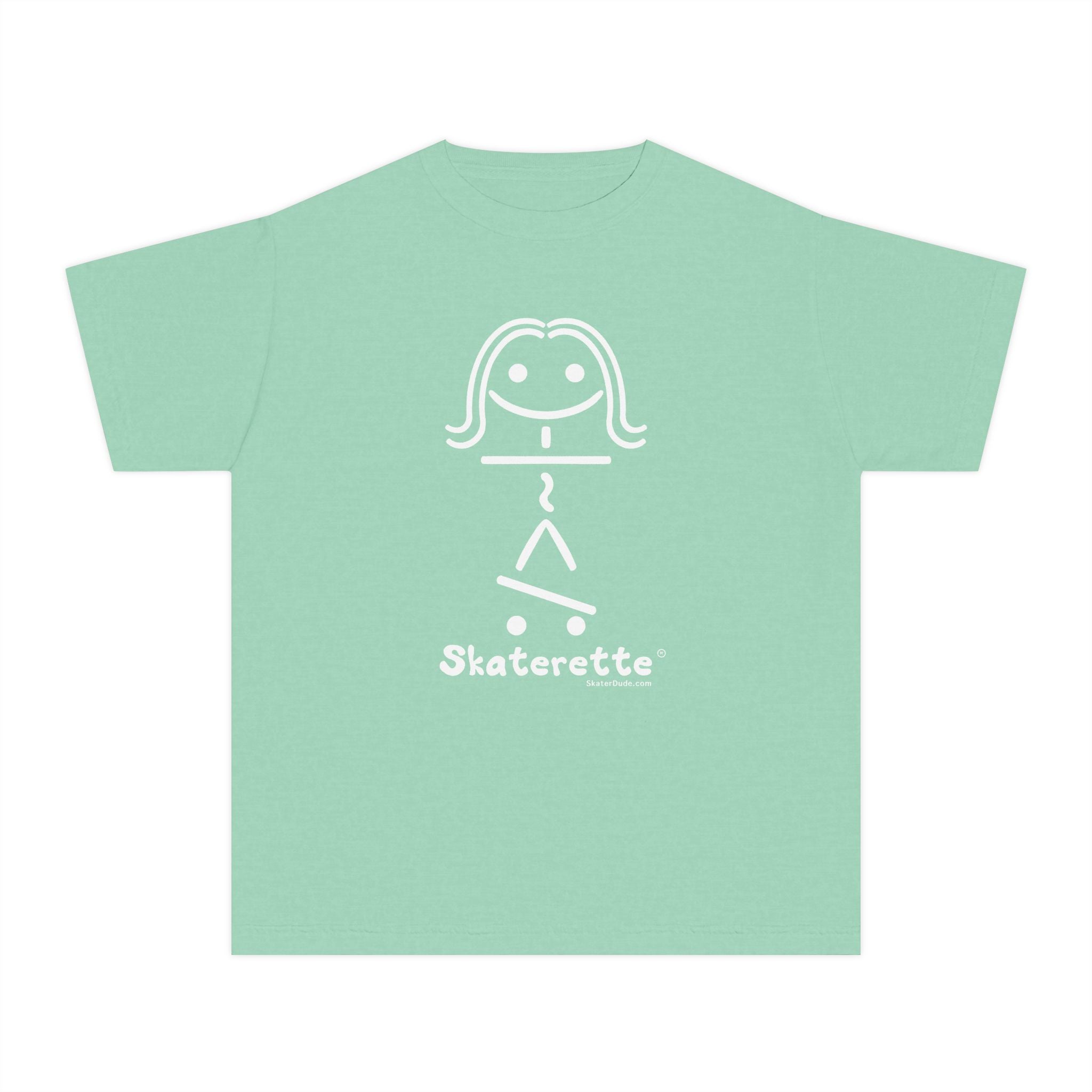 Skaterette Youth Tee - Fun Tee for Young Skate Enthusiasts, Cool Gift for Tweens, Perfect for Birthdays, Skate Days, and Summer Fun