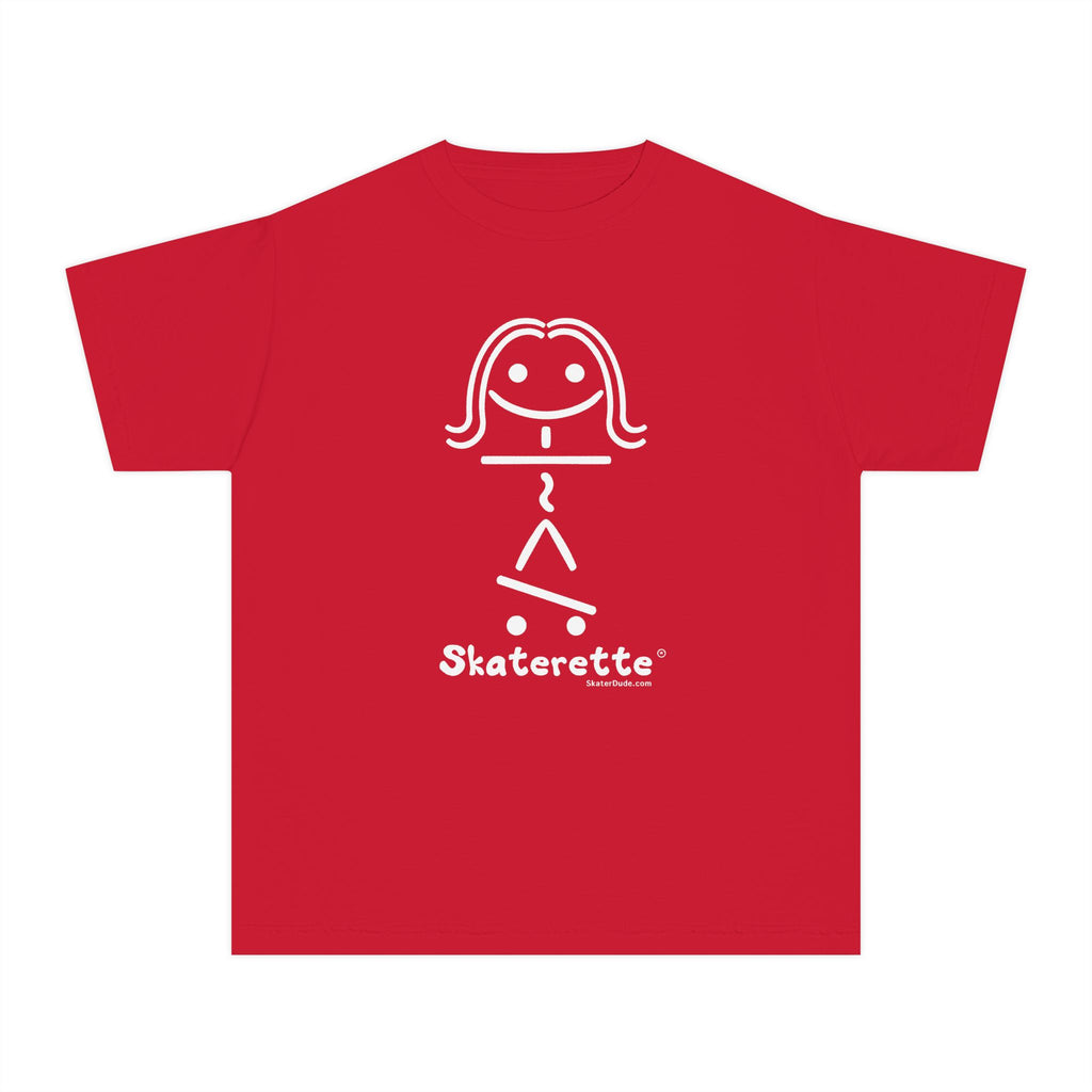 Skaterette Youth Tee - Fun Tee for Young Skate Enthusiasts, Cool Gift for Tweens, Perfect for Birthdays, Skate Days, and Summer Fun