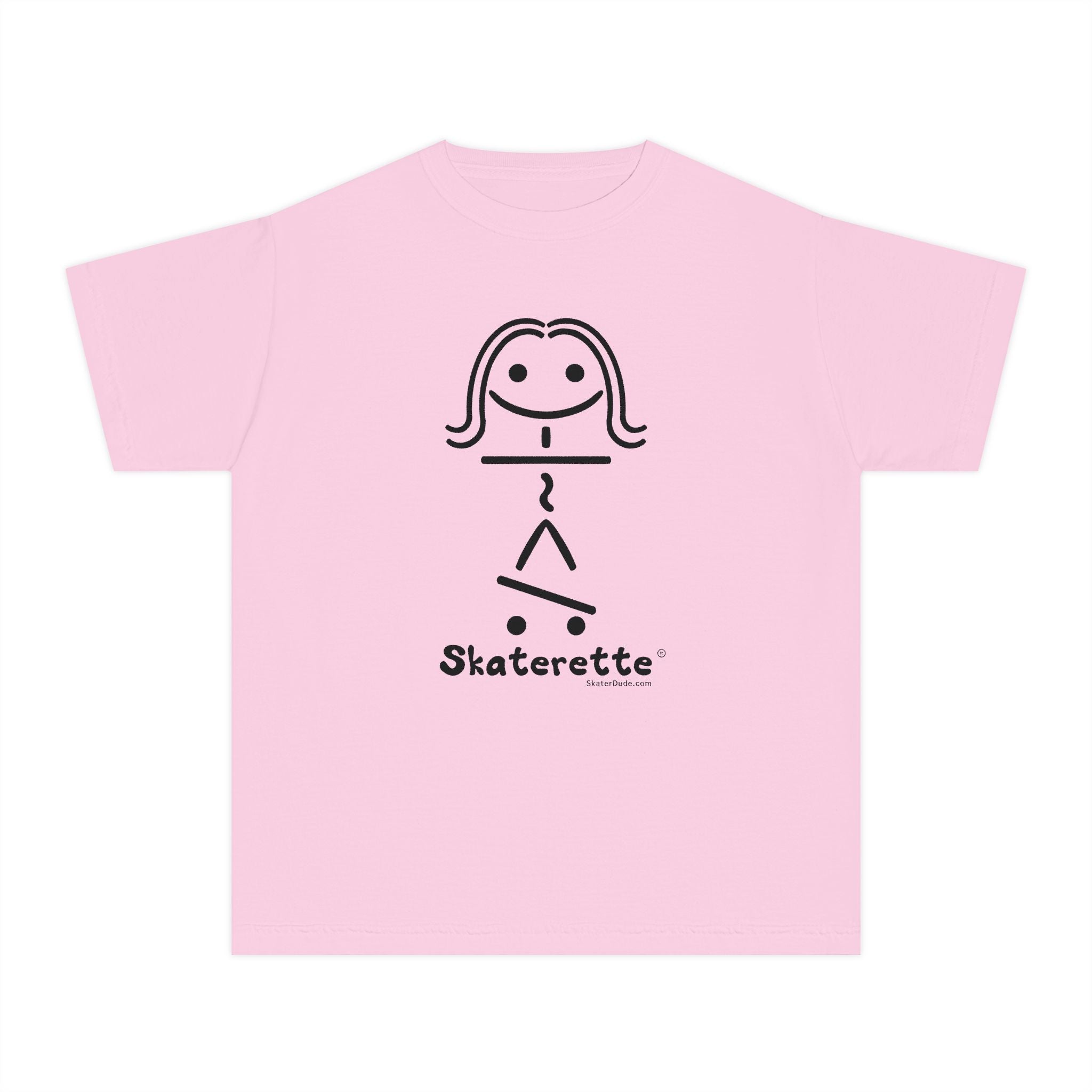 Skaterette Youth Tee - Fun Tee for Young Skate Enthusiasts, Cool Gift for Tweens, Perfect for Birthdays, Skate Days, and Summer Fun